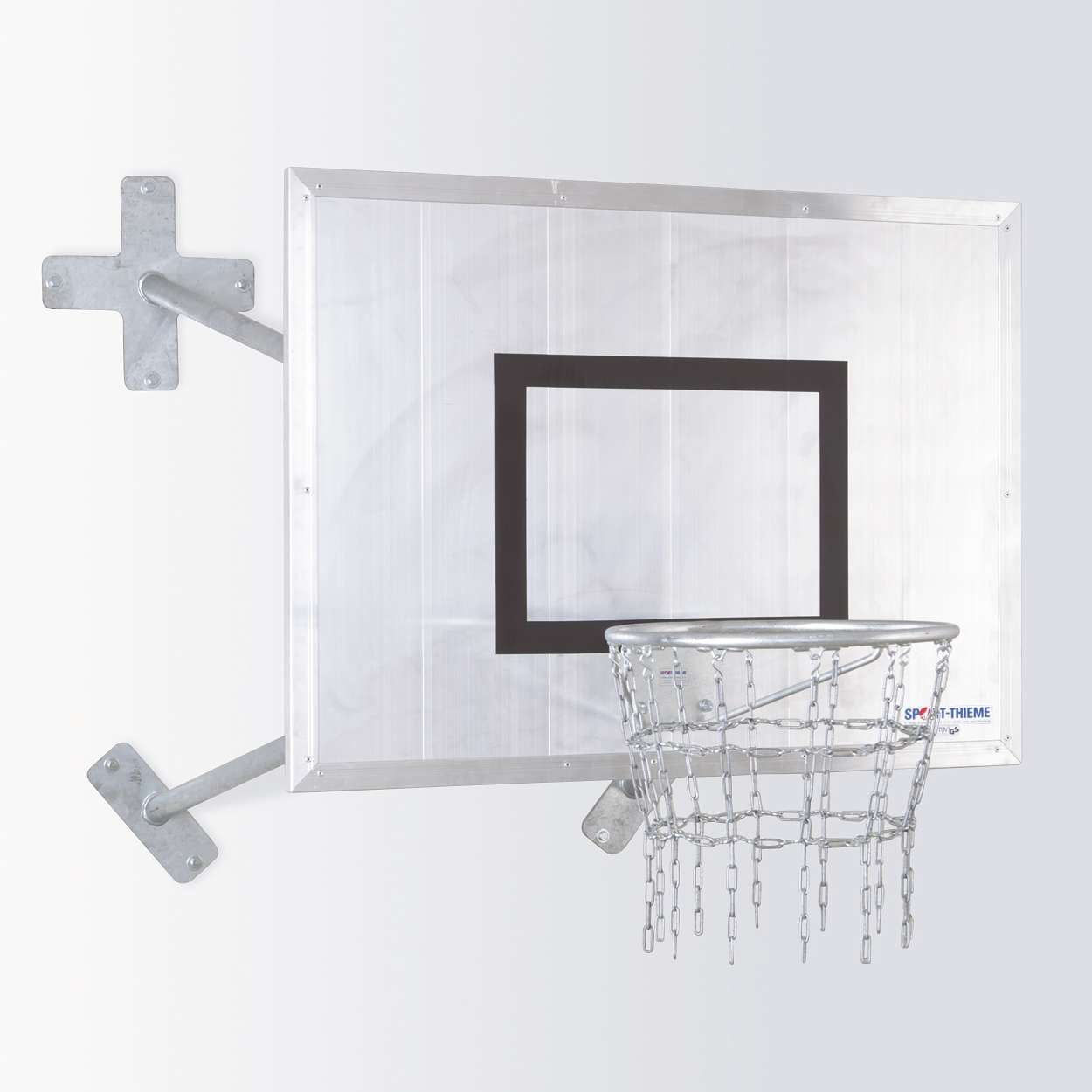 Sport-Thieme Basketball-Wandanlage „Fair Play Outdoor“, Korb „Outdoor“, Zielbrett: Aluminium