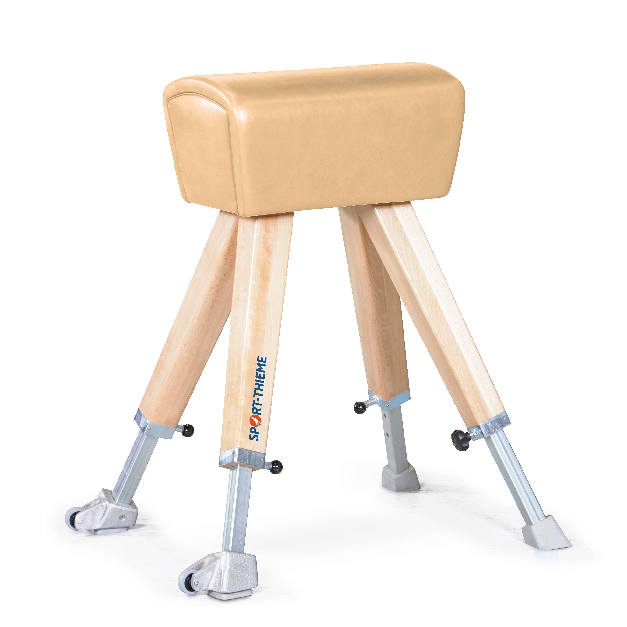 Sport-Thieme Turnbock „Classic“ mit Holzbeinen, Höhenverstellung: 90–130 cm