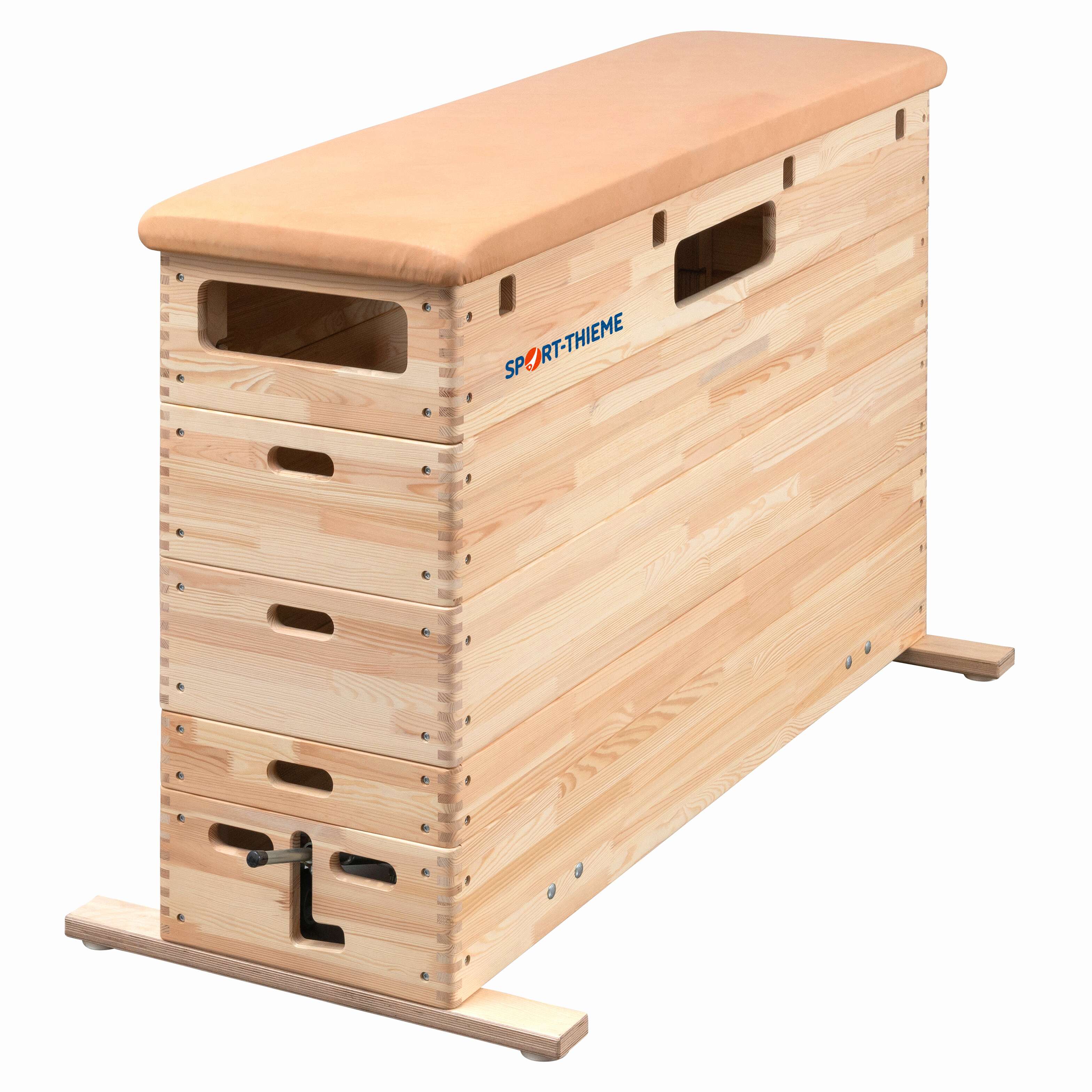 Sport-Thieme Sprungkasten „Original“, 5-teilig, Mit Schwenk-u. Rollvorrichtung