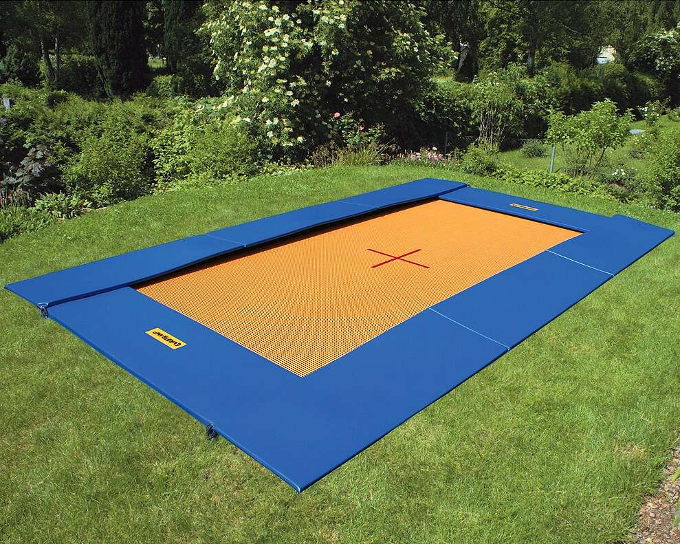 Eurotramp Bodentrampolin, Master, Blau