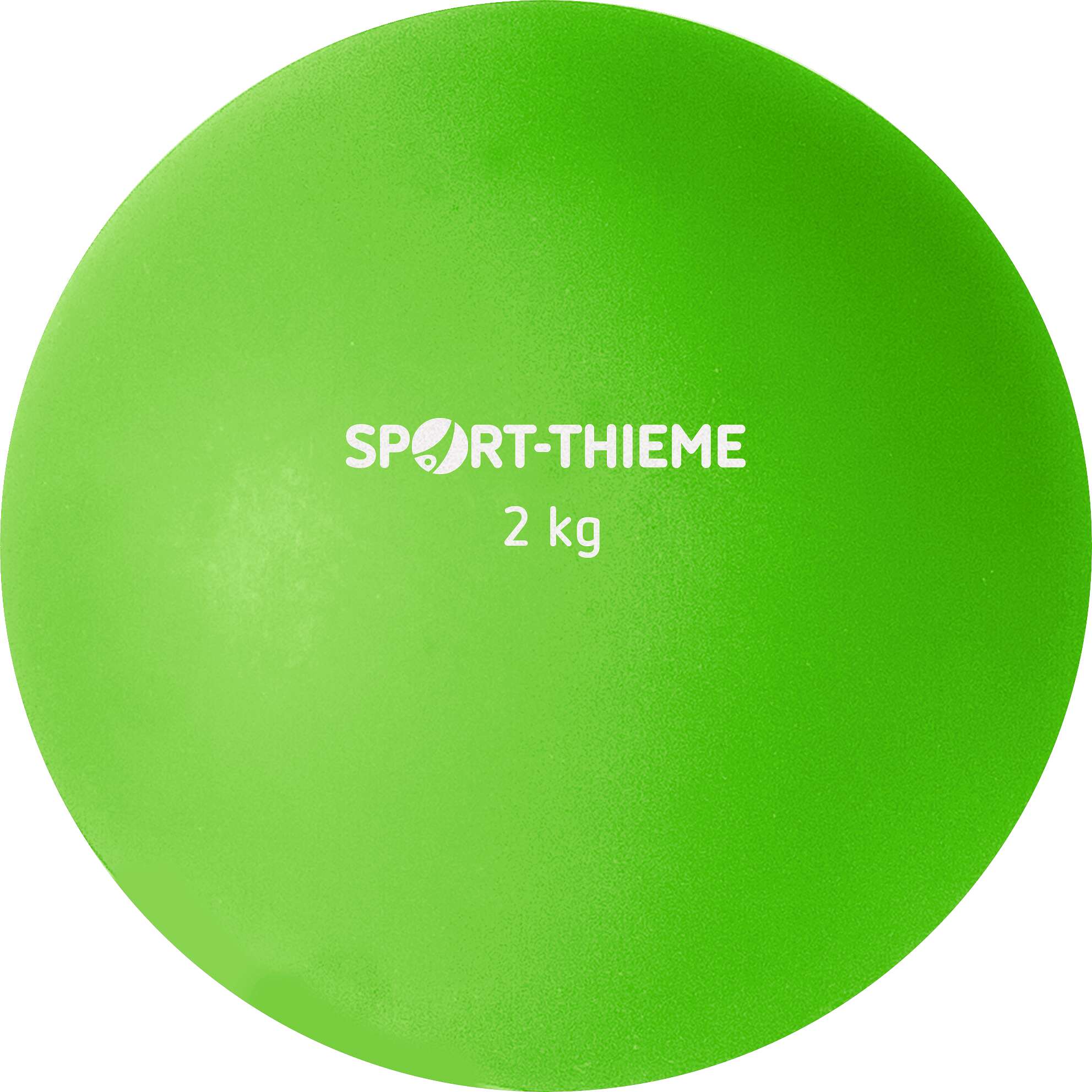 Sport-Thieme Trainings-Stoßkugel „Kunststoff“, 2 kg, Grün, ø 114 mm