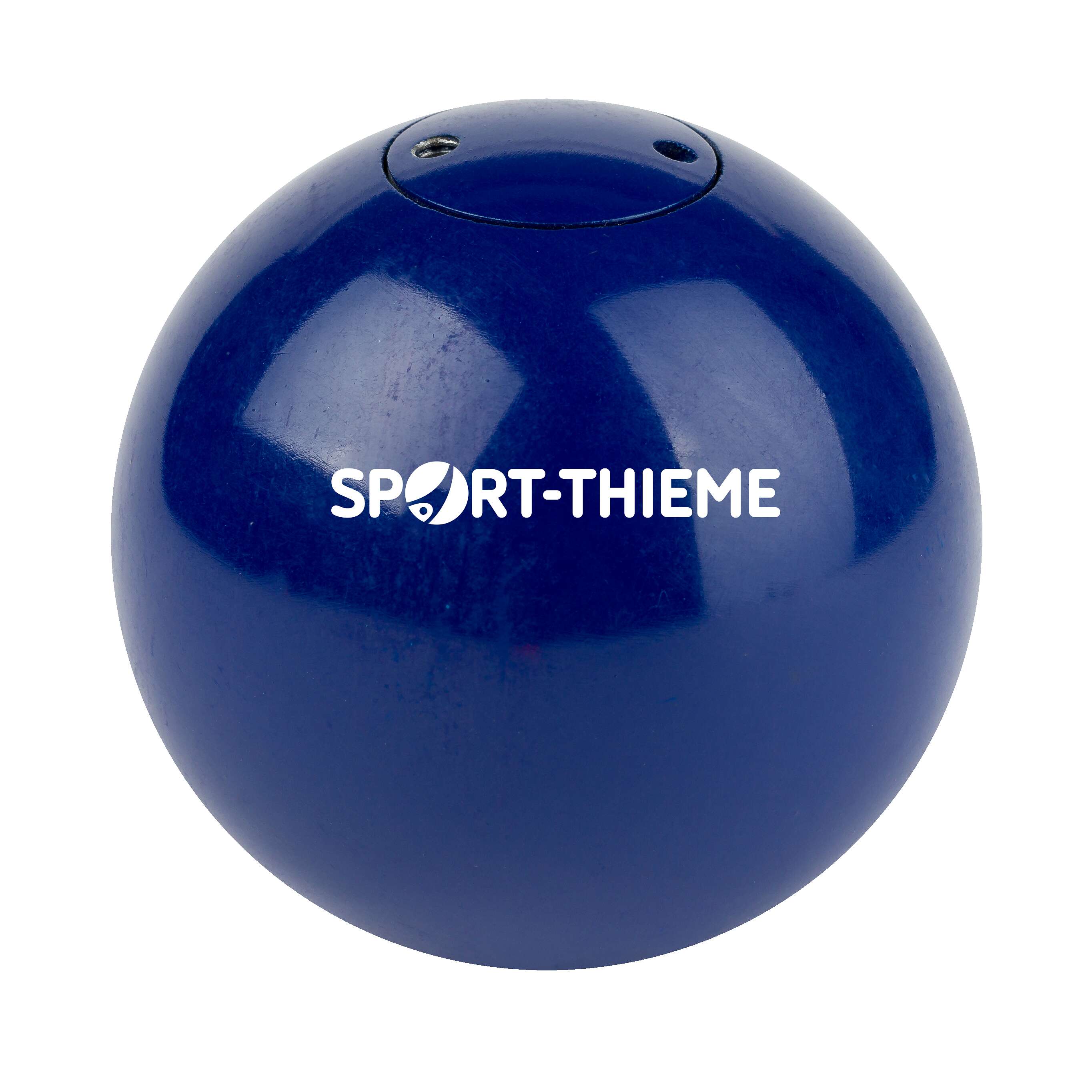Sport-Thieme Wettkampf-Stoßkugel „Stahl“, 2 kg, Blau, ø 80 mm