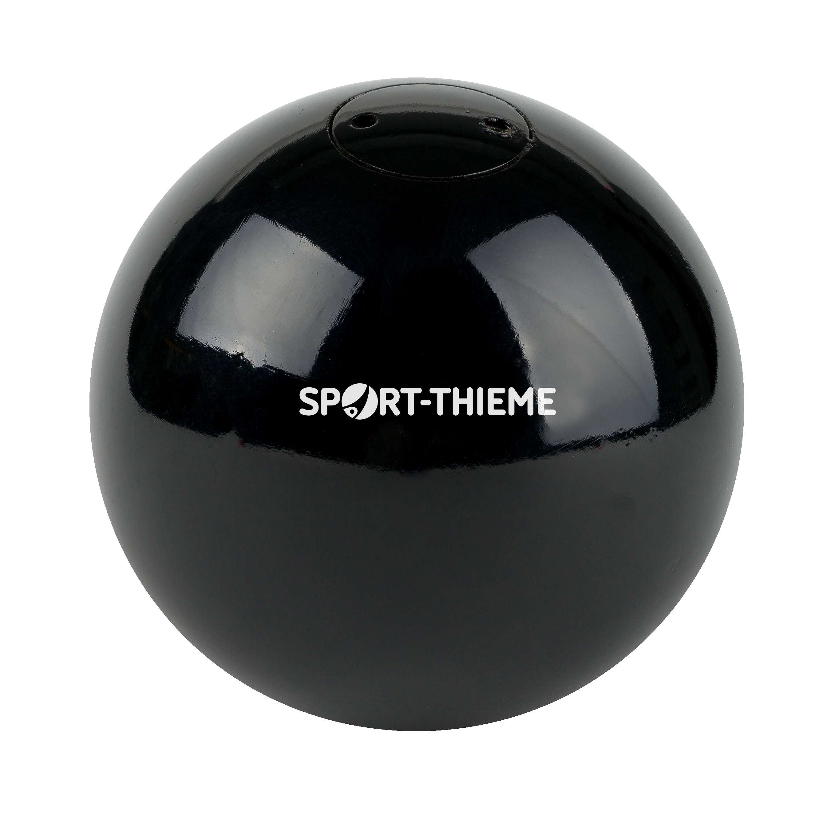 Sport-Thieme Wettkampf-Stoßkugel „Stahl“, 4 kg, Schwarz, ø 102 mm