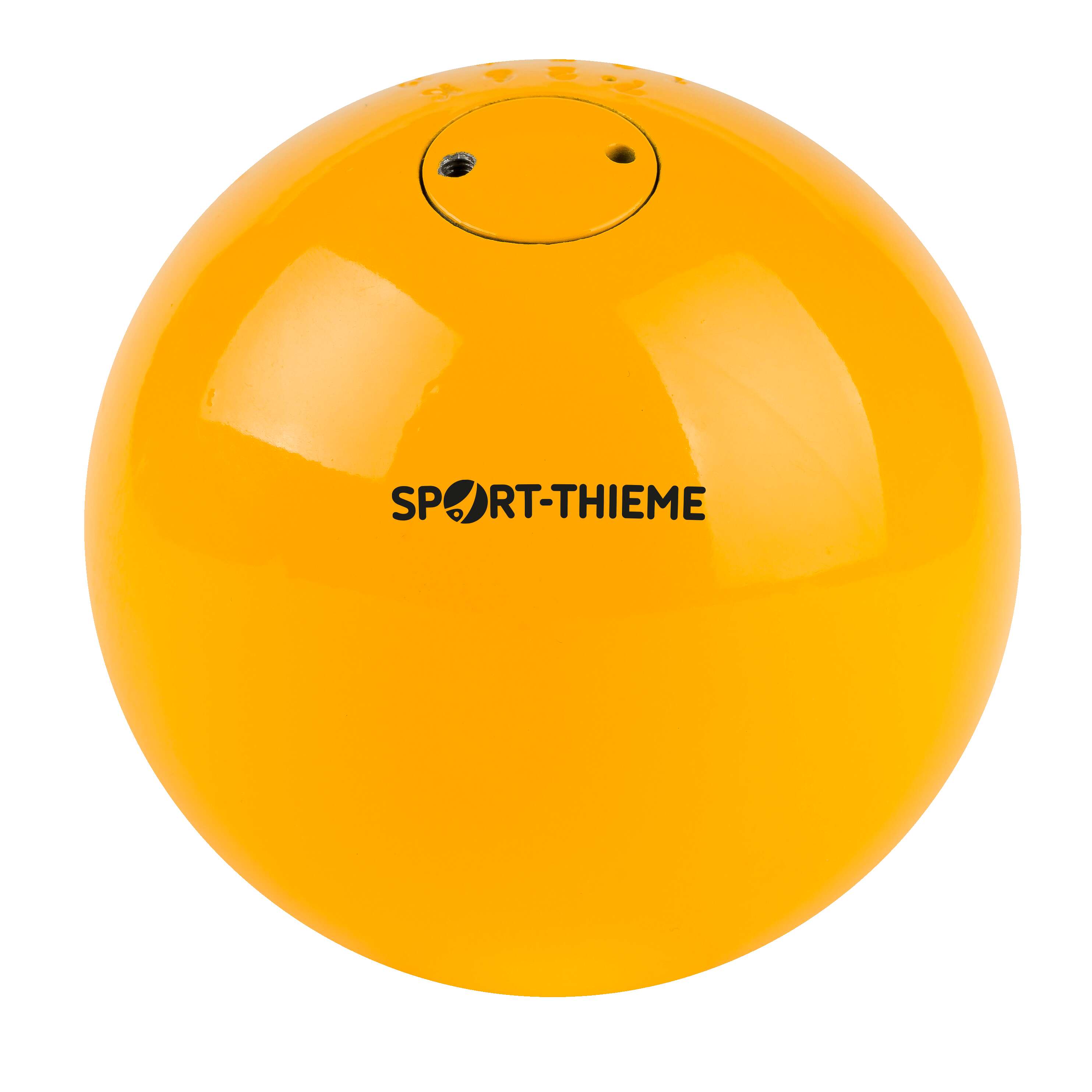 Sport-Thieme Wettkampf-Stoßkugel „Stahl“, 7,26 kg, Gelb, ø 125 mm