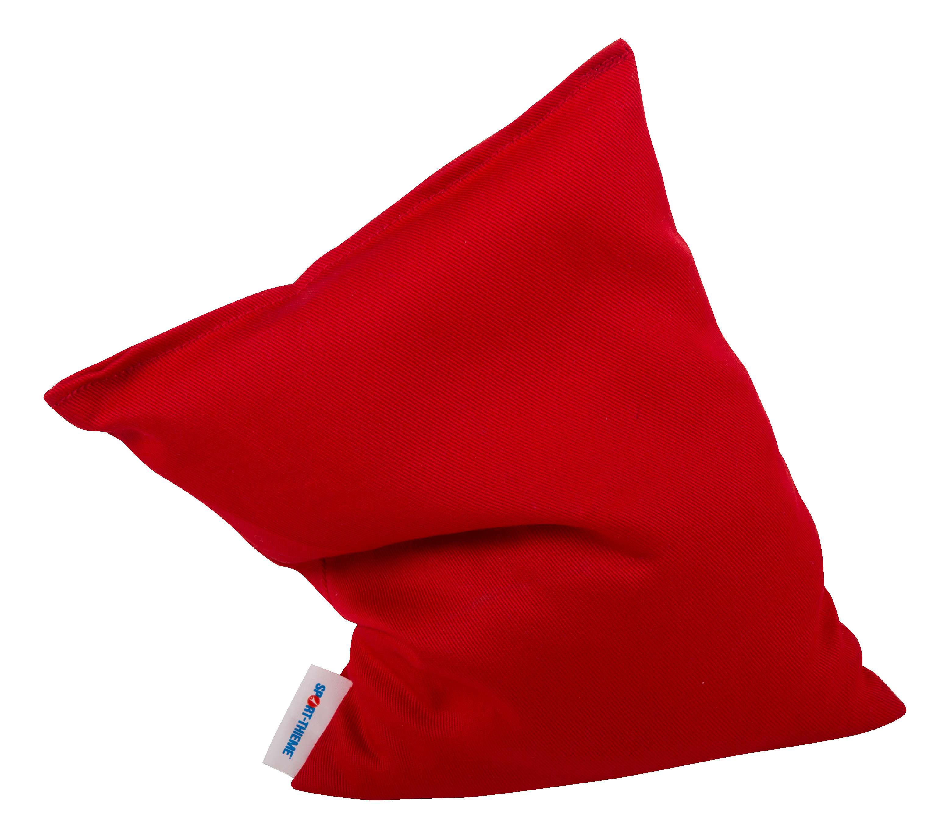 Sport-Thieme Bohnensäckchen „Classic“, Rot, Waschbar mit Kunststoffgranulat, ca. 20×15 cm