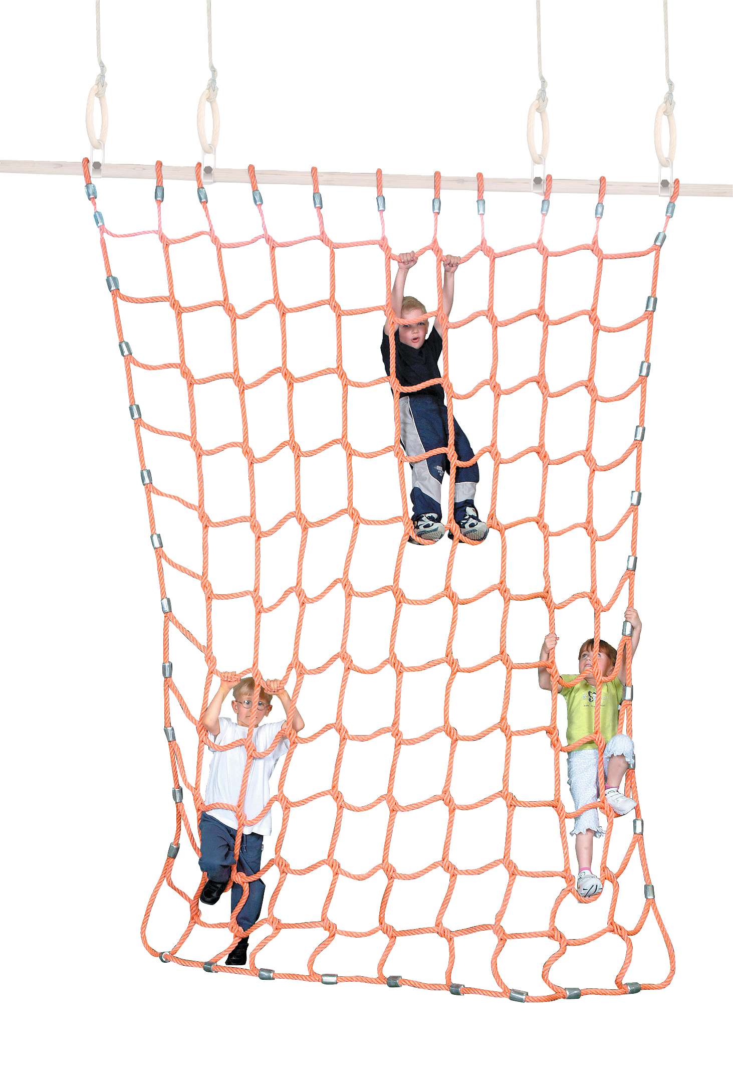 Sport-Thieme Kletternetz, Polypropylen (PP), Orange, 2×2 m
