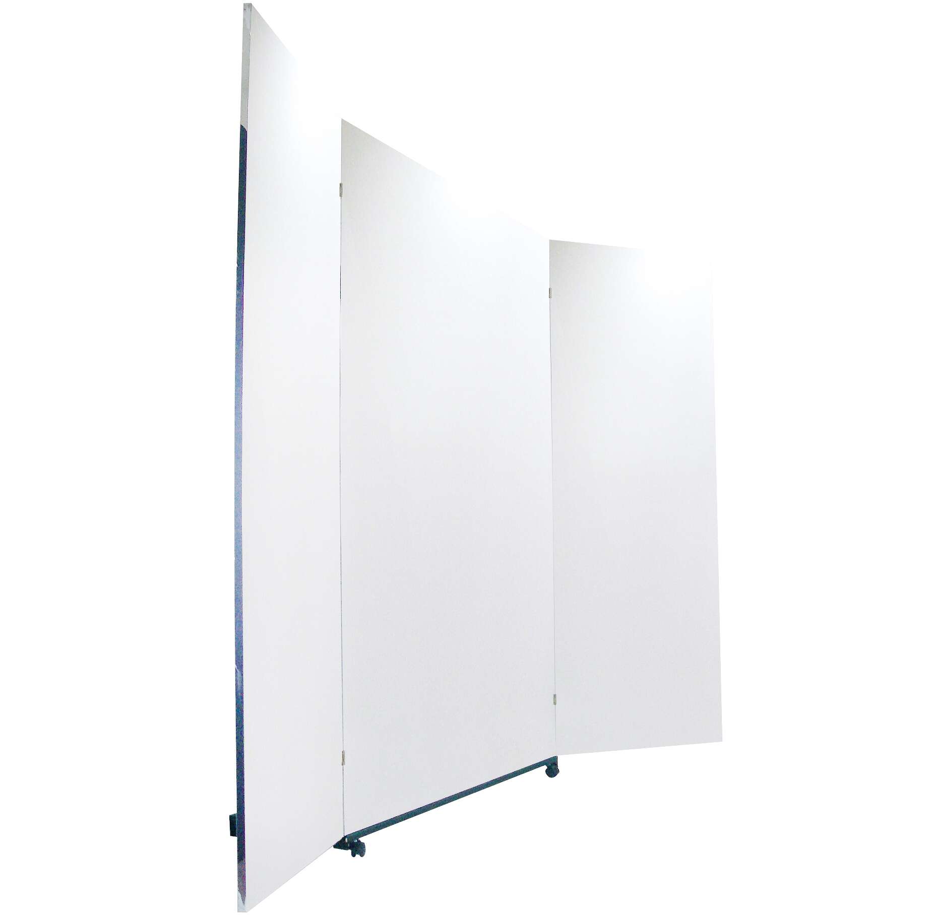 Seco Sign Folienspiegel, 1,50/0,74/0,74×2,00 m, 3-teilig, Spiegelfläche fest
