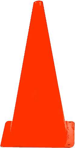 Sport-Thieme Markierungskegel, Orange, 20,5×20,5×37 cm