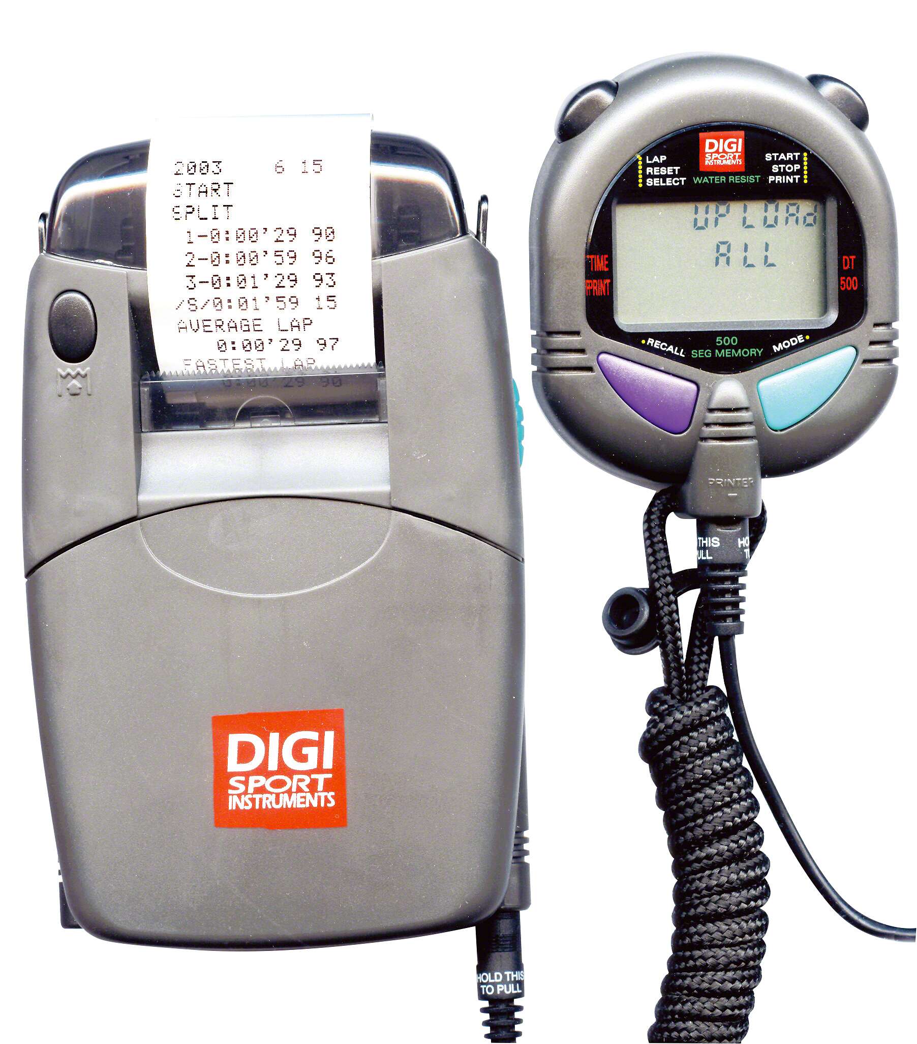 Digi Sport Thermodrucker mit Stoppuhr, Drucker mit Stoppuhr PC 111