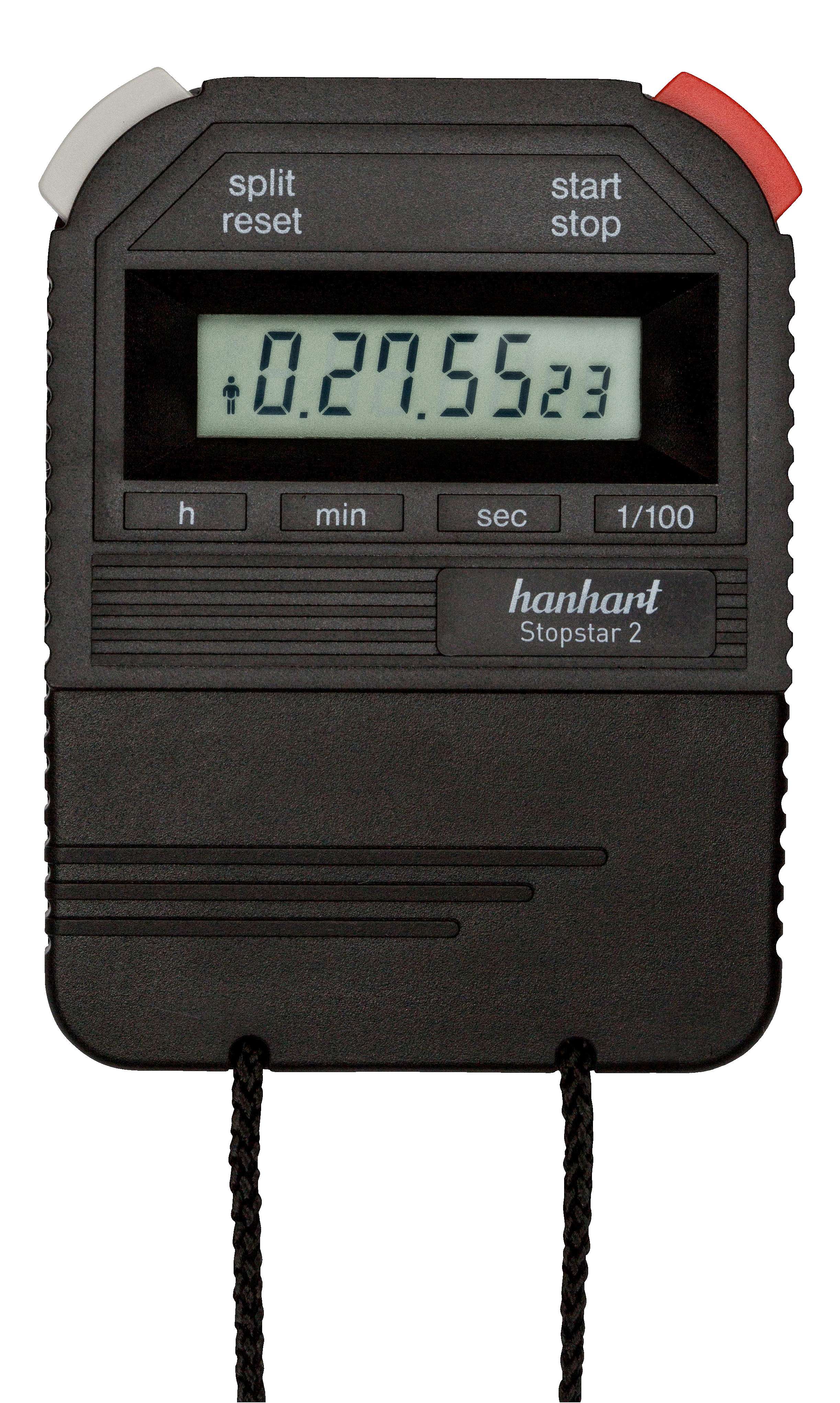 Hanhart Stoppuhr „Stopstar 2“, Schwarz