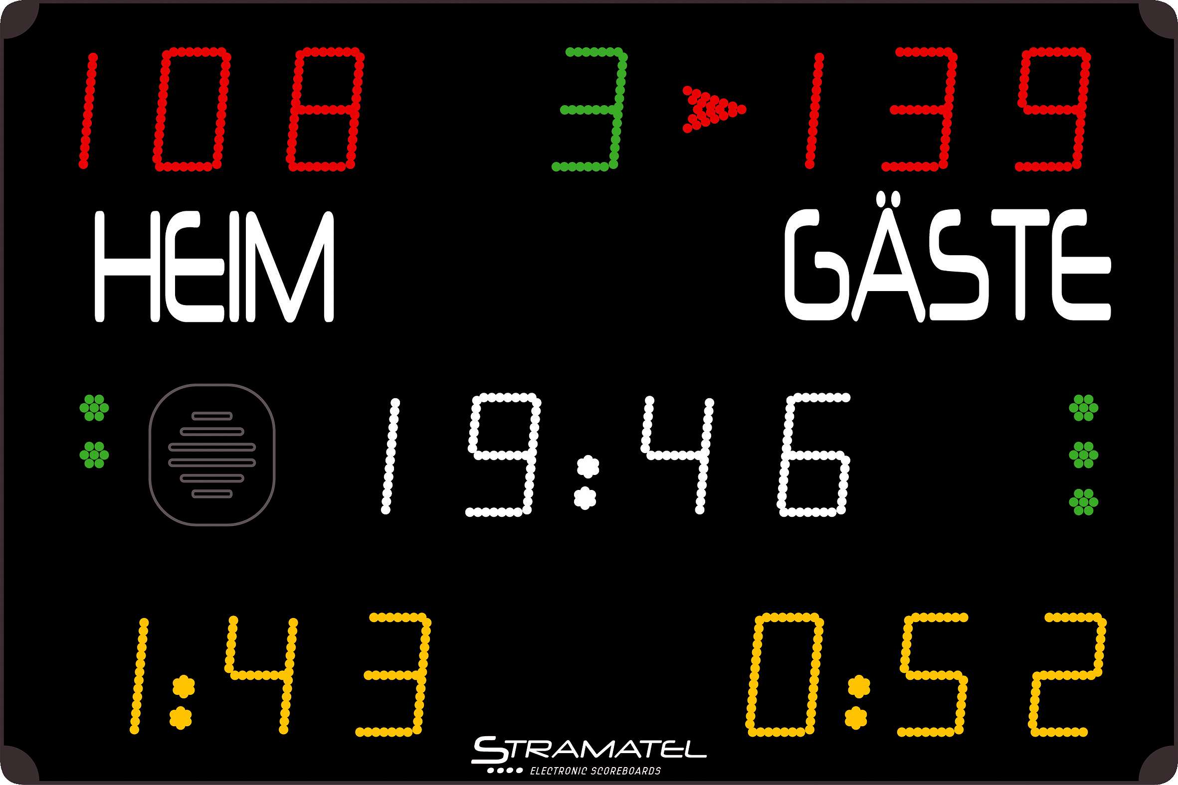 Stramatel Anzeigetafel „452 MS 7000“