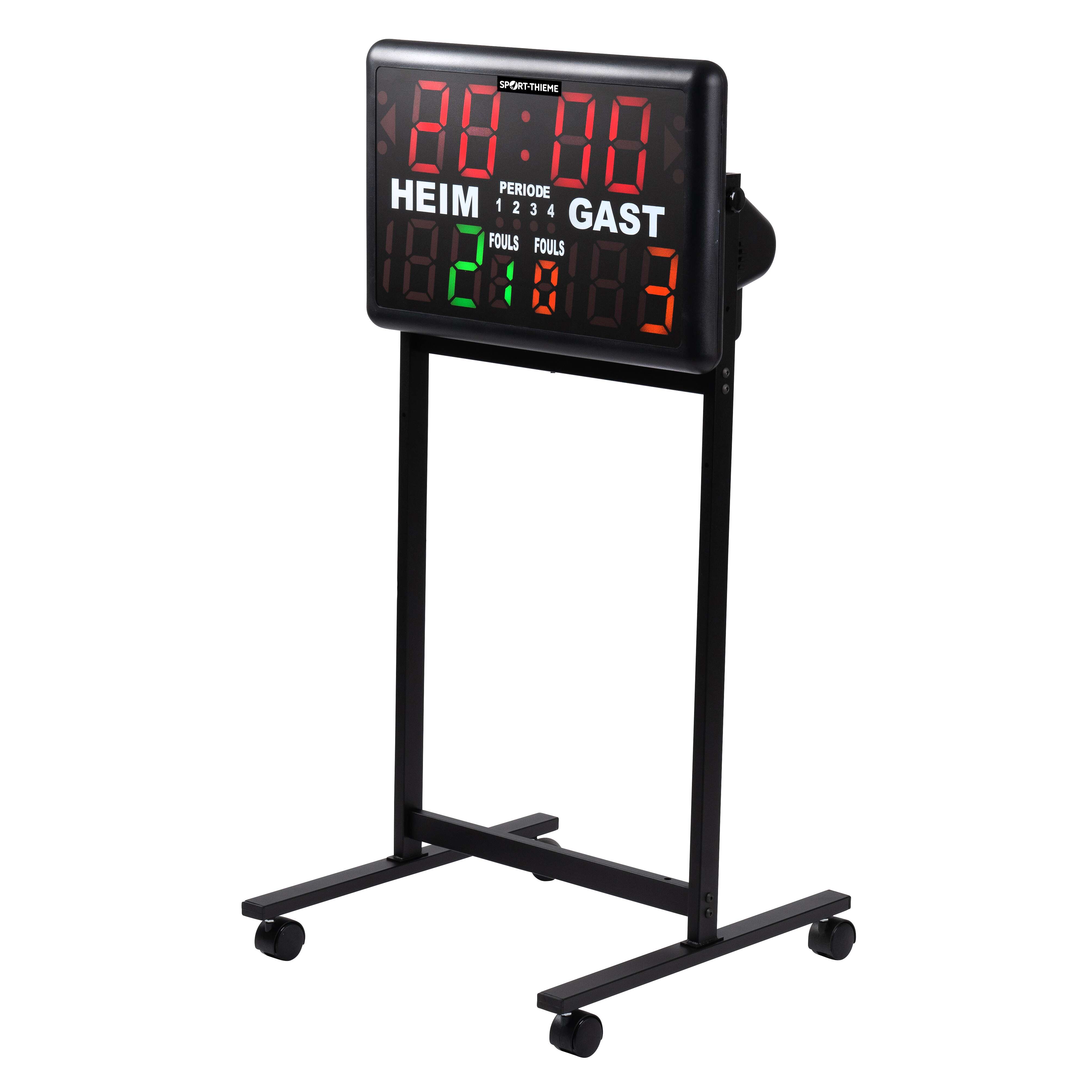 Sport-Thieme Anzeigetafel „Multisport ST1“, Auf Fahrgestell