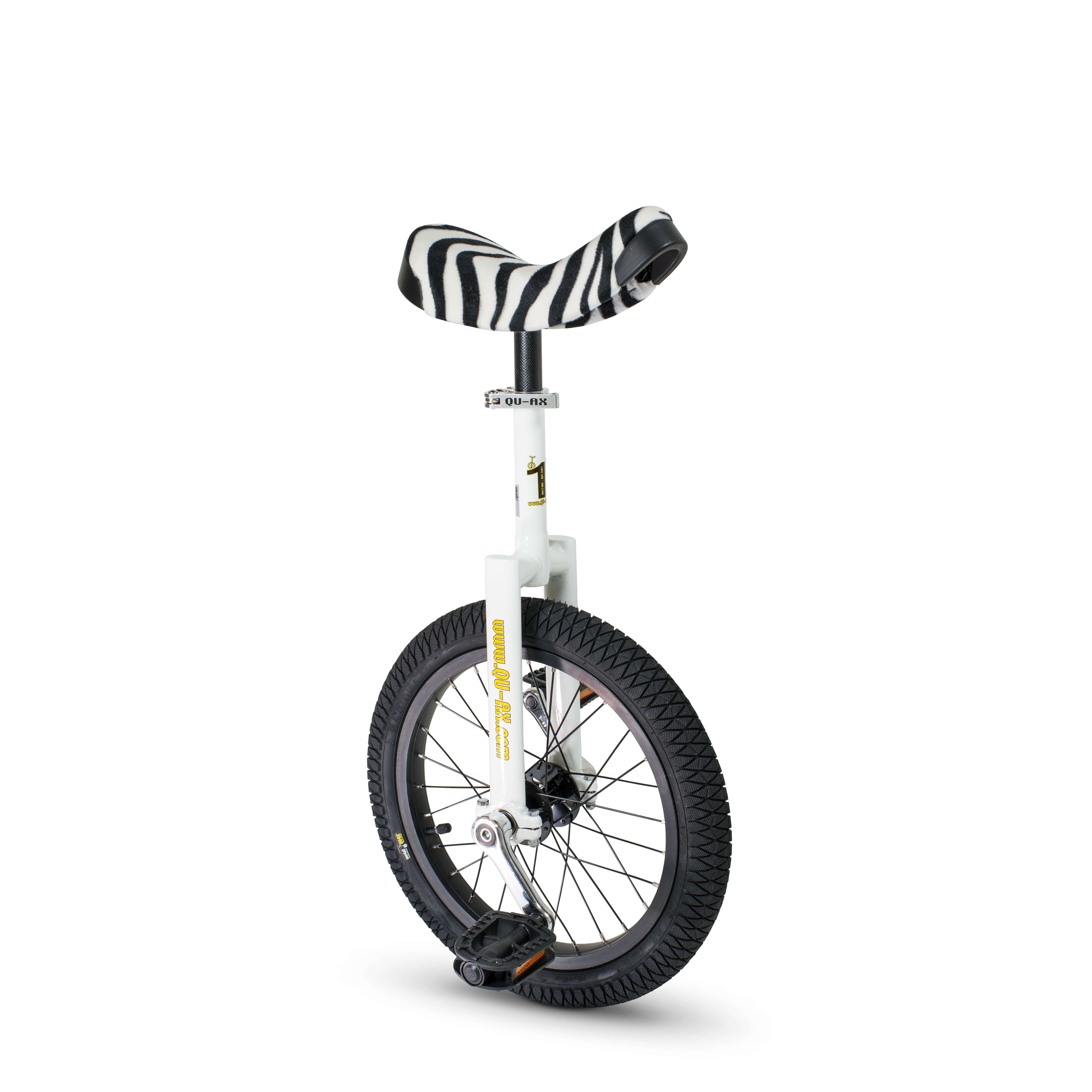 Qu-Ax Einrad „Luxus“, 16 Zoll (ø 41 cm), 28 Speichen, Rahmen Weiß