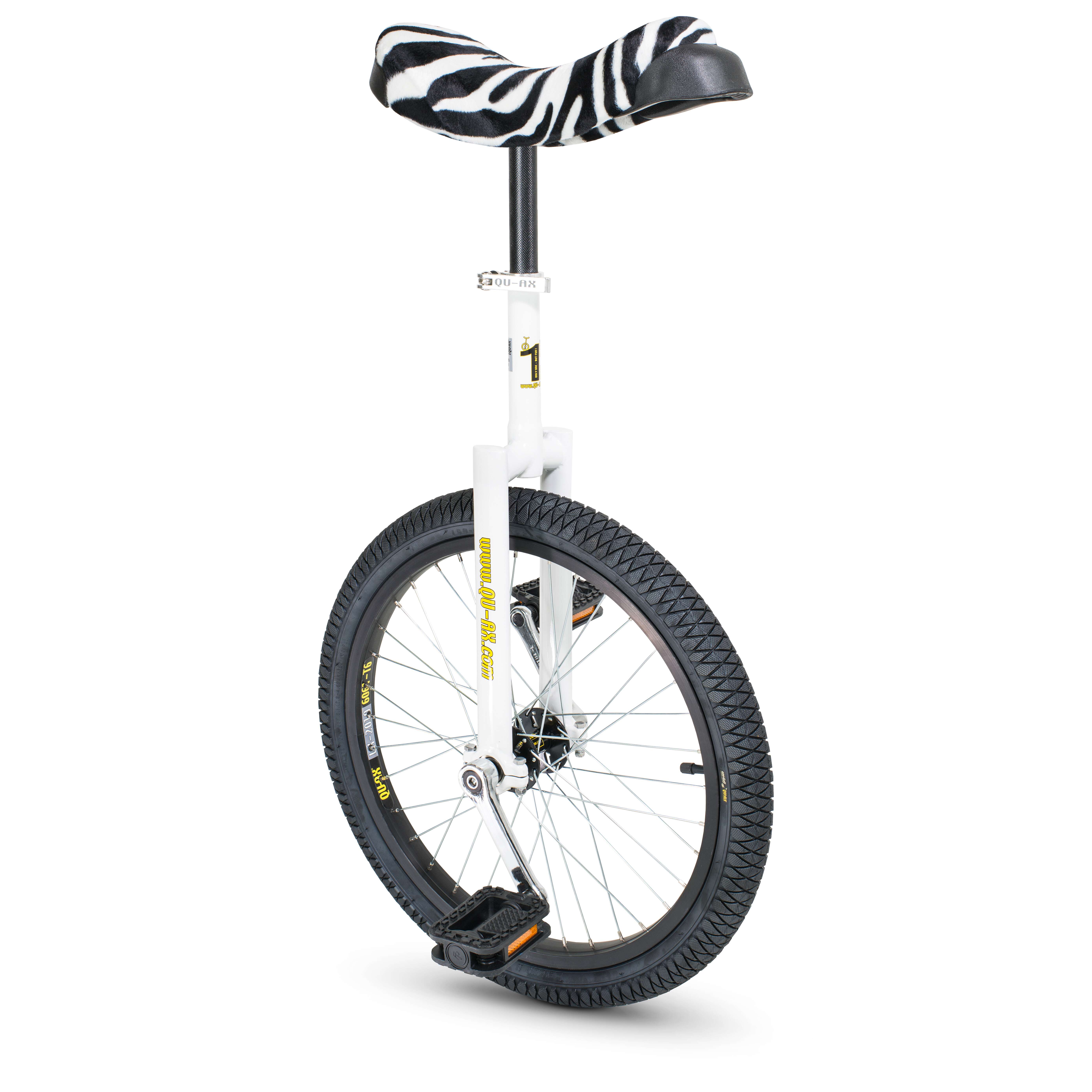 Qu-Ax Einrad „Luxus“, 20 Zoll (ø 51 cm), 36 Speichen, Rahmen Weiß