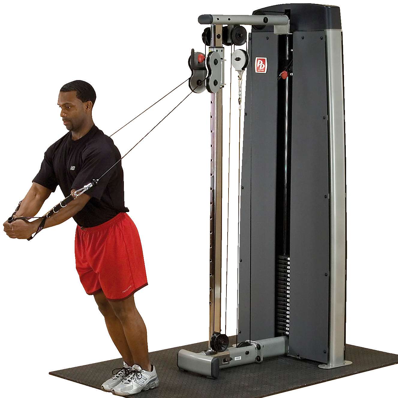 Body-Solid Multikabelzug „Pro Dual“, Gewichtsblock 95 kg