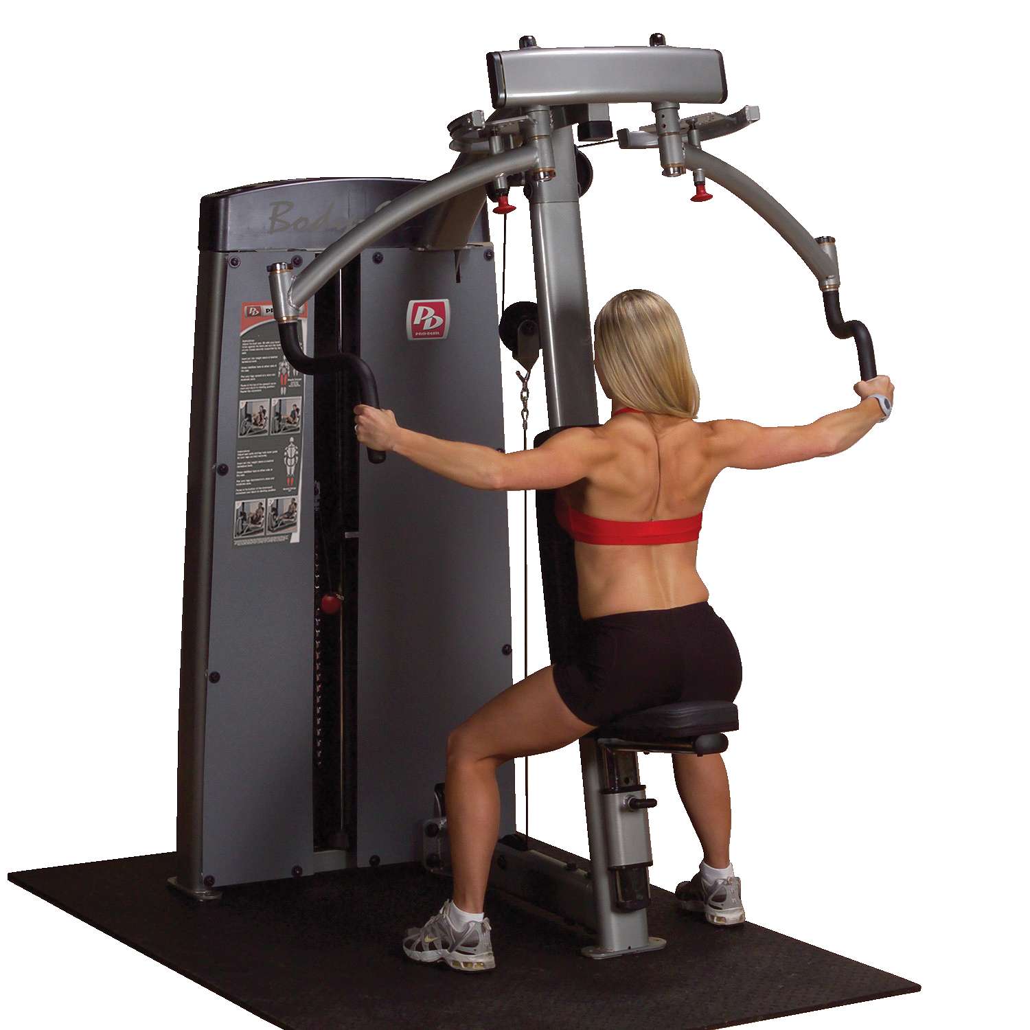 Body-Solid Butterfly-/Butterfly Reverse-Maschine „Pro Dual“, Gewichtsblock 95 kg