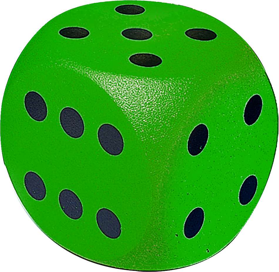 Volley Schaumstoffwürfel, Grün, 16 cm
