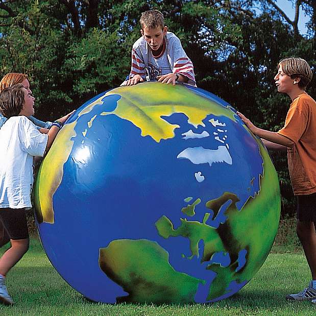 Togu Erdball mit Kontinentaufdruck, ø 200 cm, 12 kg