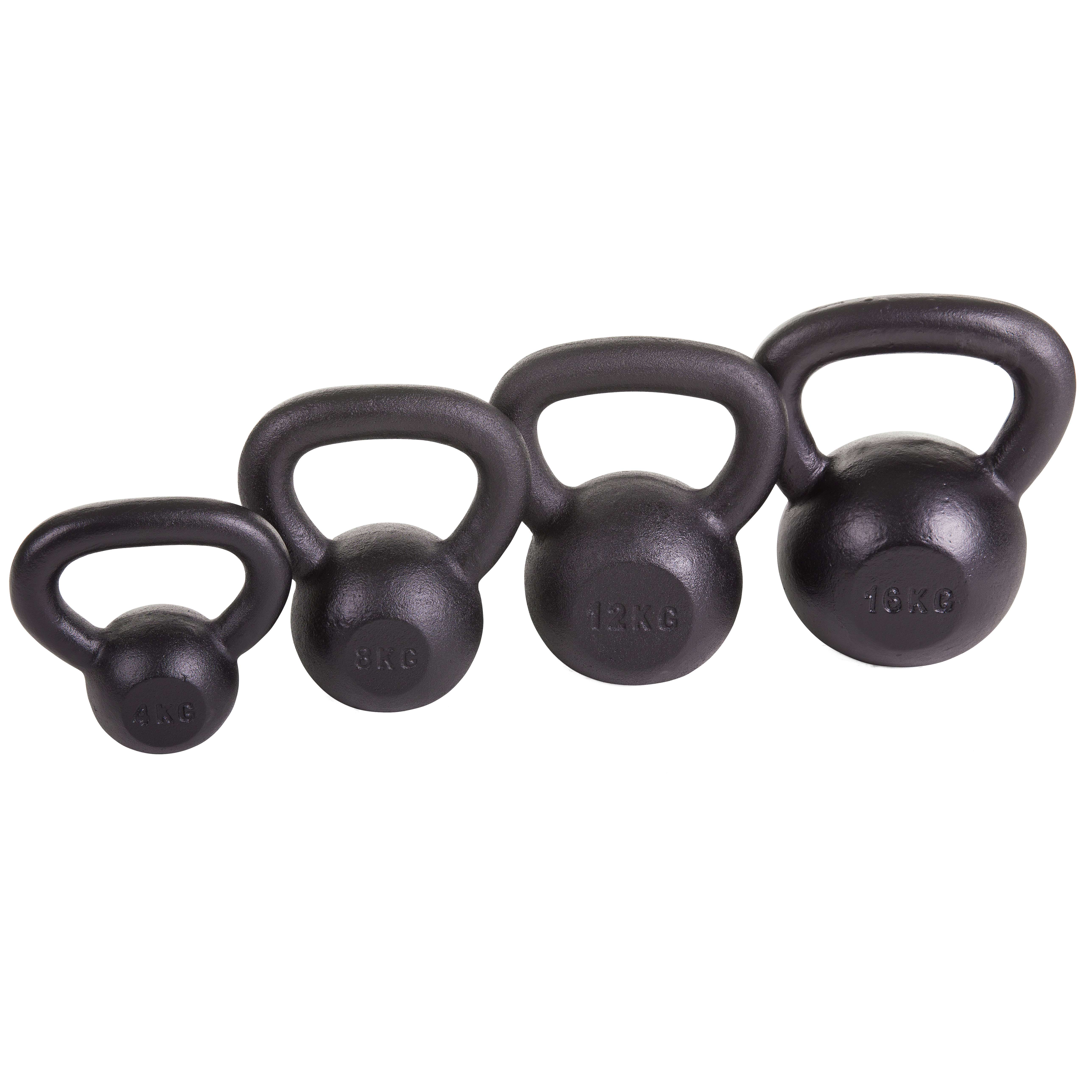 Sport-Thieme Kettlebell-Set „Pulverbeschichtet“, Starter