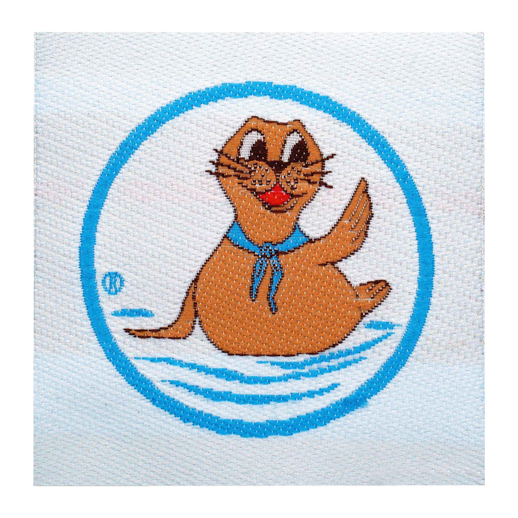 Schwimmabzeichen „Neuschwimmer Bobby“, Zum Aufnähen, quadratisch von Rolle