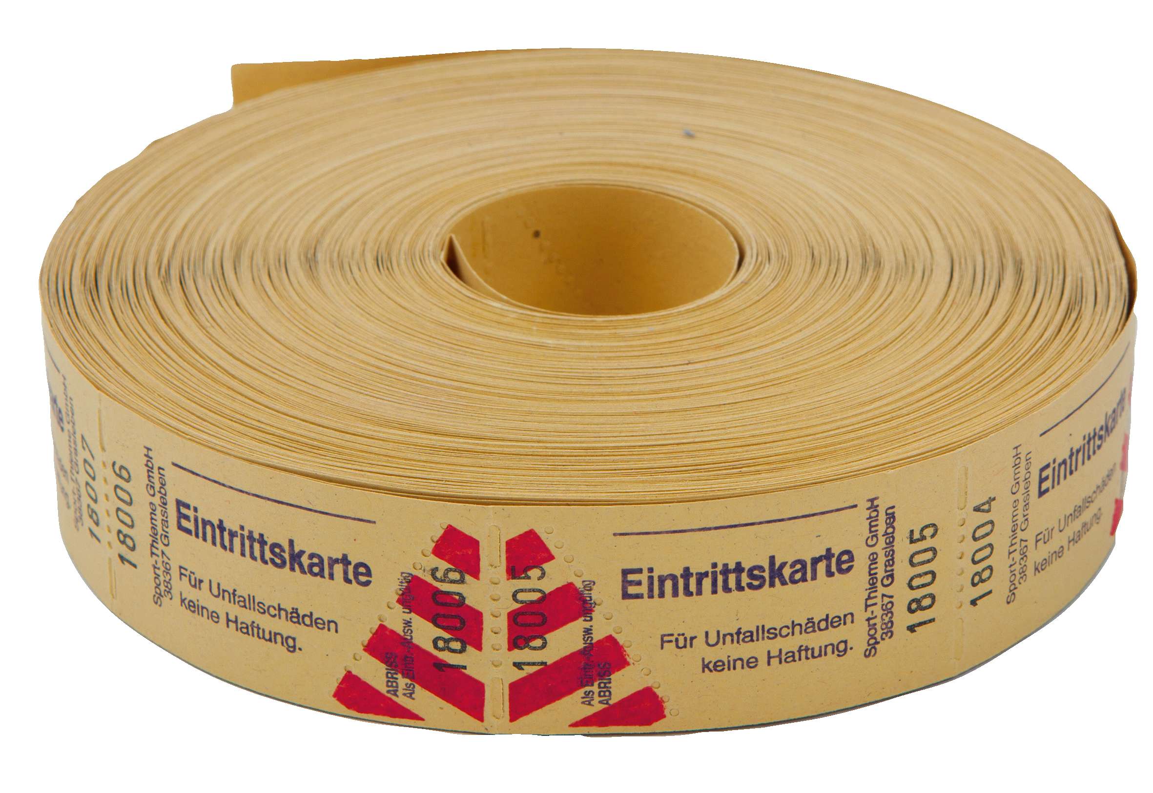Wolf & Appenzeller Eintrittskarten Rolle, Gelb