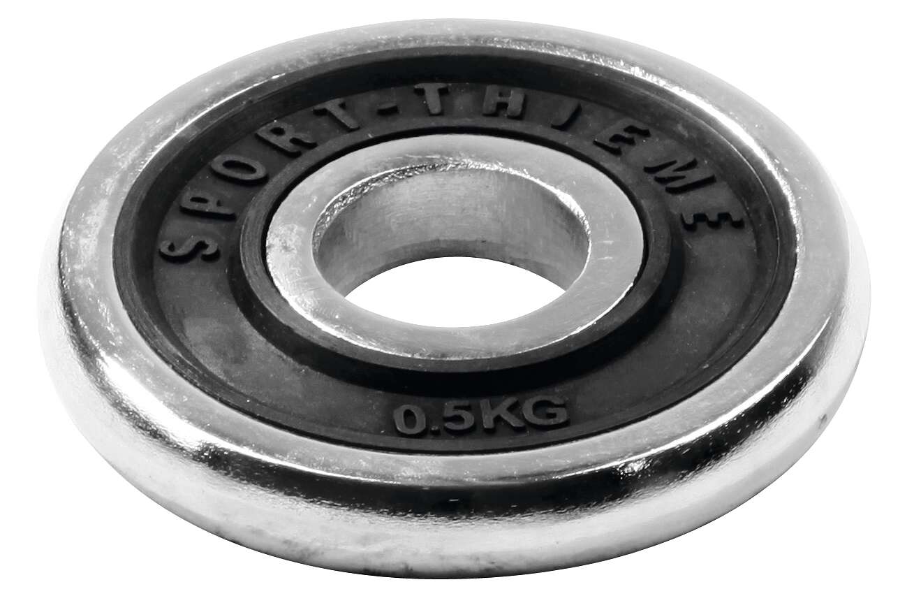 Sport-Thieme Hantelscheibe „Chrom“, 0,5 kg