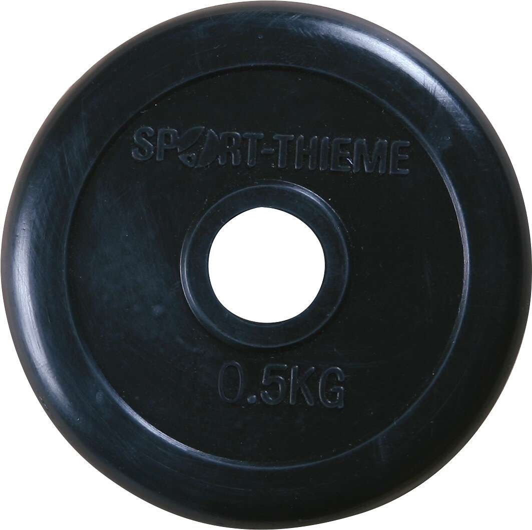 Sport-Thieme Hantelscheibe „Gummiert“, 0,5 kg