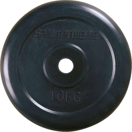 Sport-Thieme Hantelscheibe „Gummiert“, 10 kg