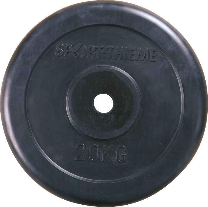 Sport-Thieme Hantelscheibe „Gummiert“, 20 kg