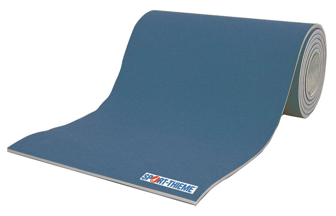 Sport-Thieme Bodenturnfläche „Wettkampf“, 12×12 m, Blau, 25 mm, 1,5 m breit