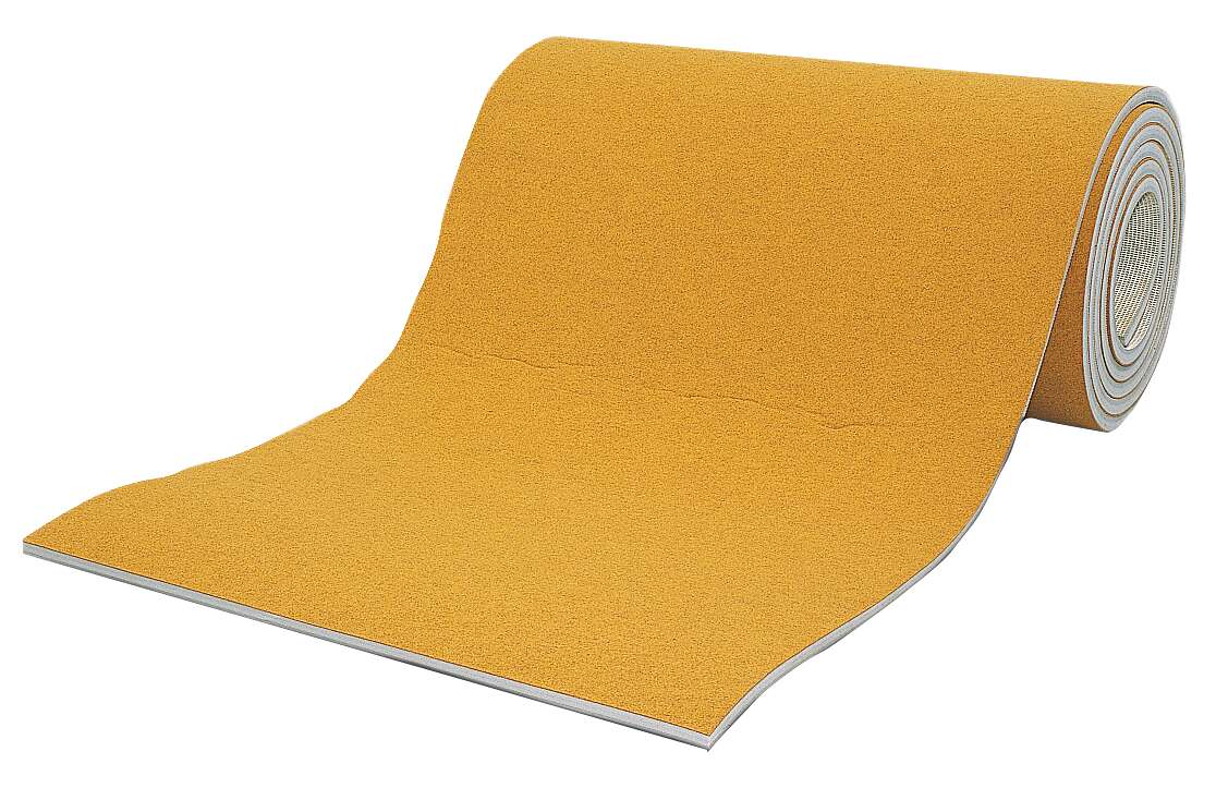 Sport-Thieme Bodenturnfläche „Wettkampf“, 12×12 m, Bernsteingelb, 35 mm, 1,5 m breit