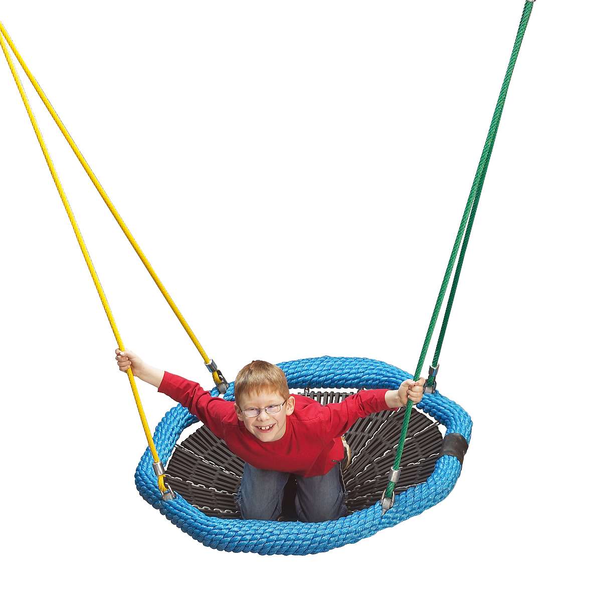 Huck Seiltechnik Schaukelsitz „Wabennest“, Aufhängehöhe 250 cm, Schwarz