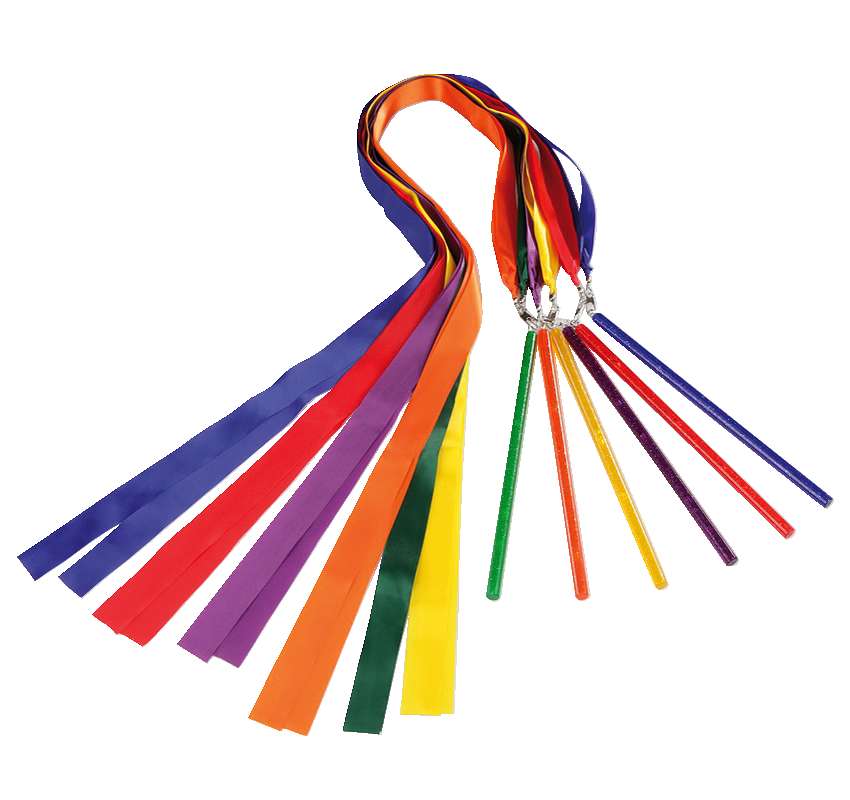 Sport-Thieme Gymnastikbänder-Set „Rhythmo-Doppelbänder“