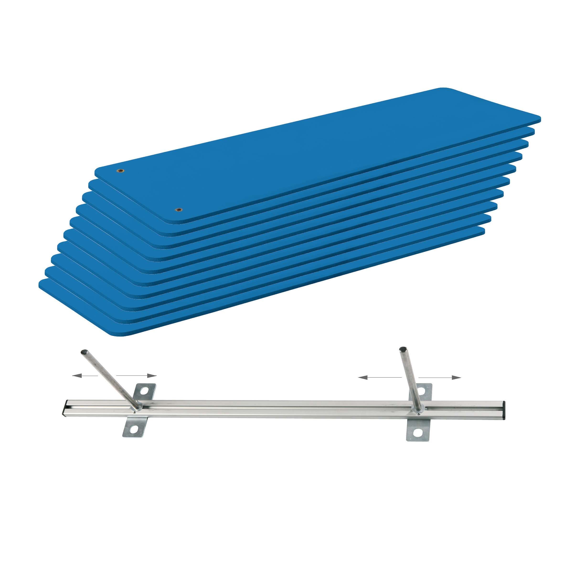 Sport-Thieme Gymnastikmatten-Set „Gym 15“, Blau