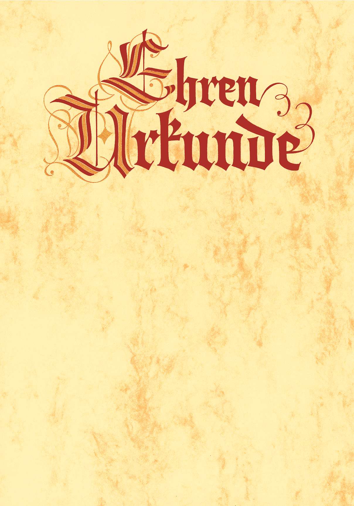 Urkunde „Ehren-Urkunde“