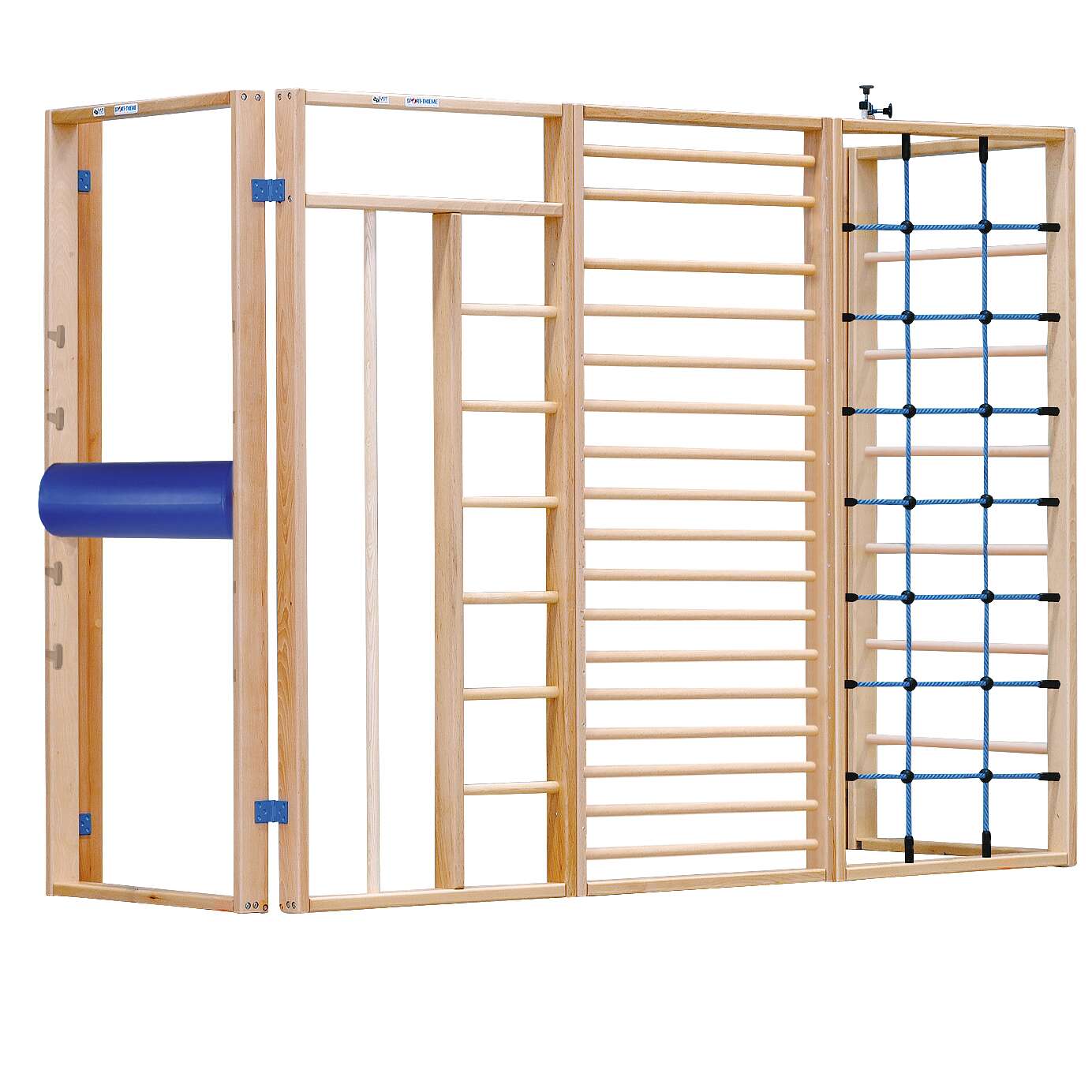 Sport-Thieme Turnwand-Kombination „TuWa Kletterhaus 5“, Mit Fallschutzmatten