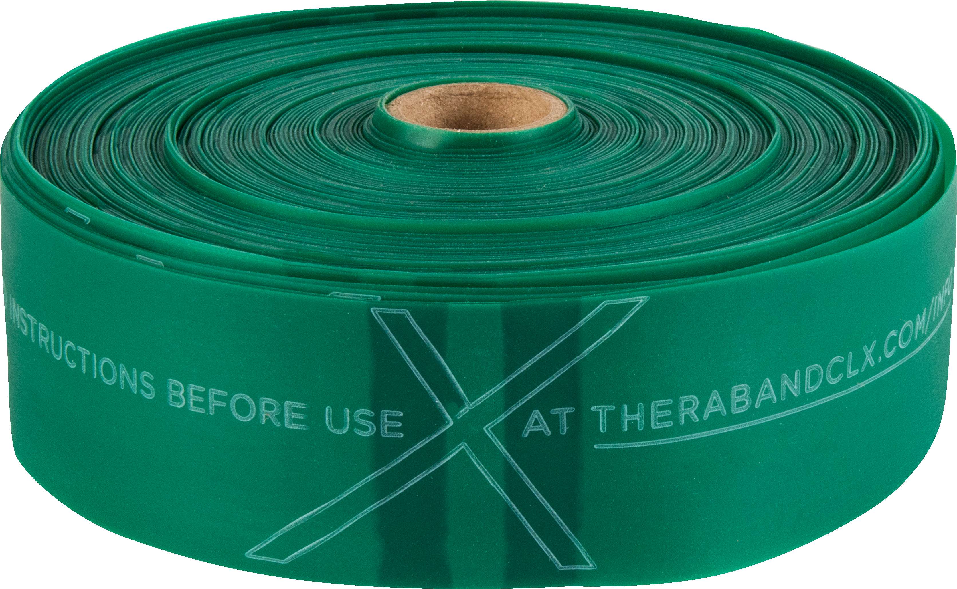 TheraBand Fitnessband „CLX“, 22 m Rolle, Grün