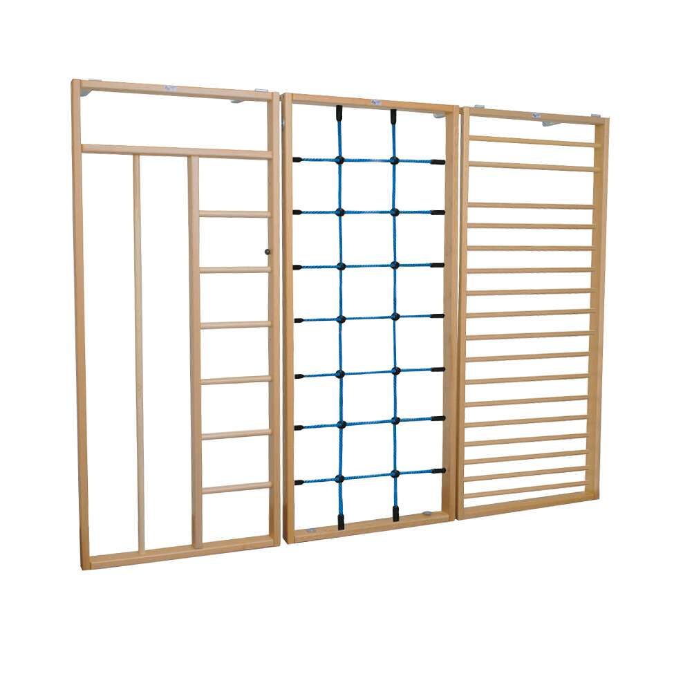 Sport-Thieme Turnwand-Kombination „TuWa Kletterwand 3“, Mit Fallschutzmatten
