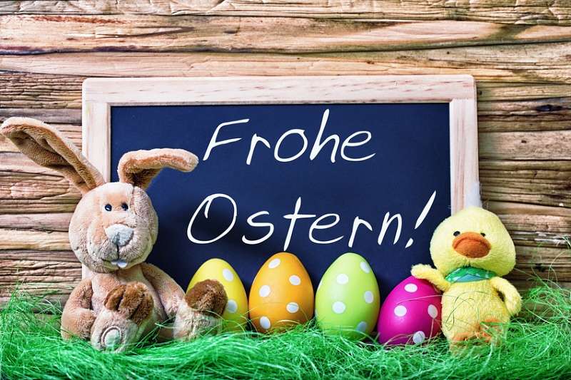 Wir w nschen fr hliche  Ostern 