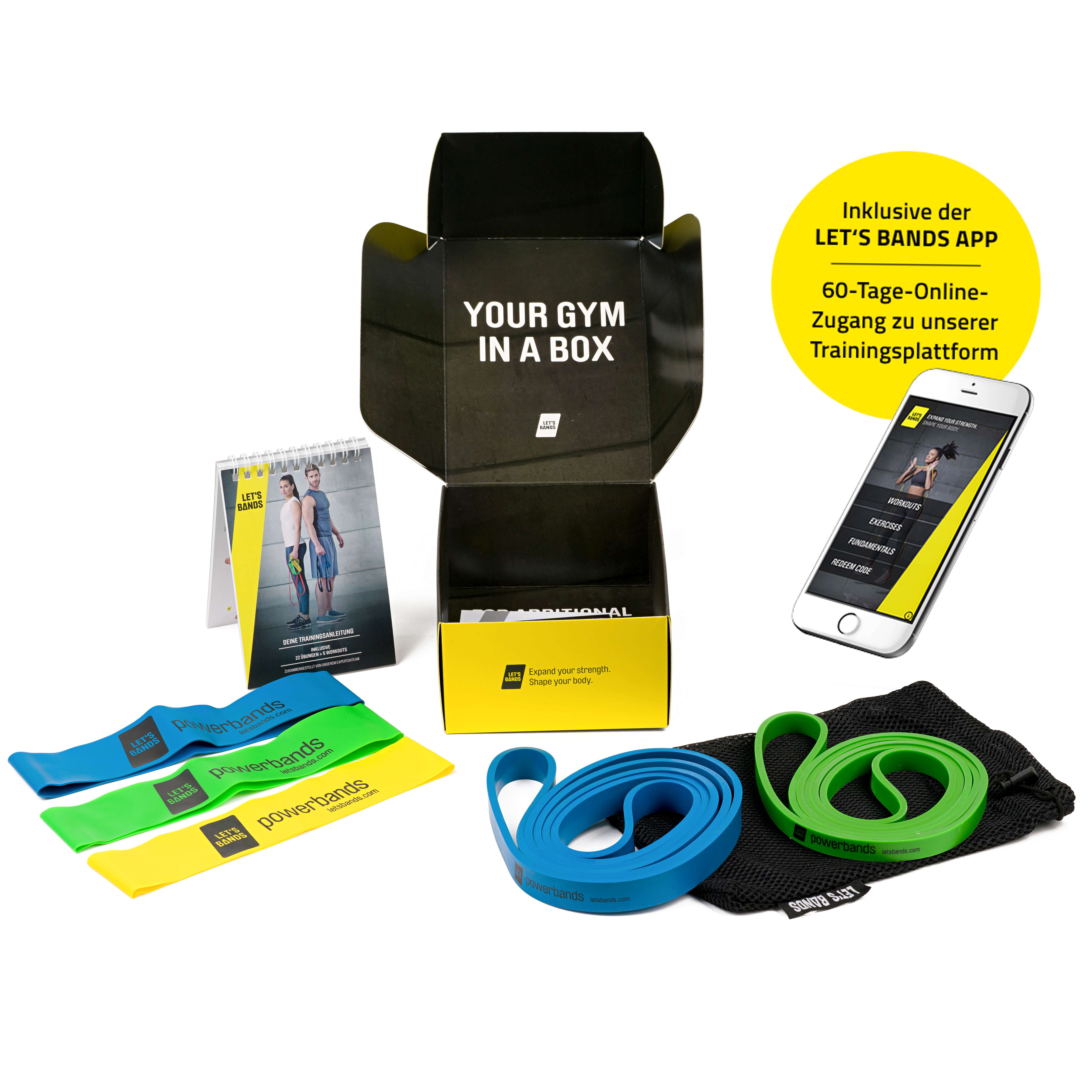 Let’s Bands Rubberbands-Set „Powerbands Pro“