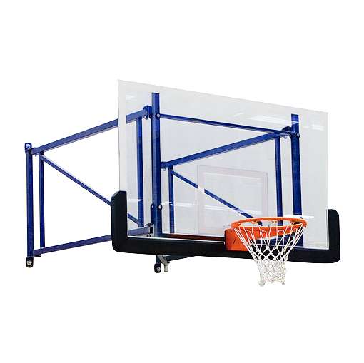 Sport-Thieme Basketball-Wandanlage „Schwenk- und Höhenverstellbar“, Ausladung 170 cm, Mauerwerk