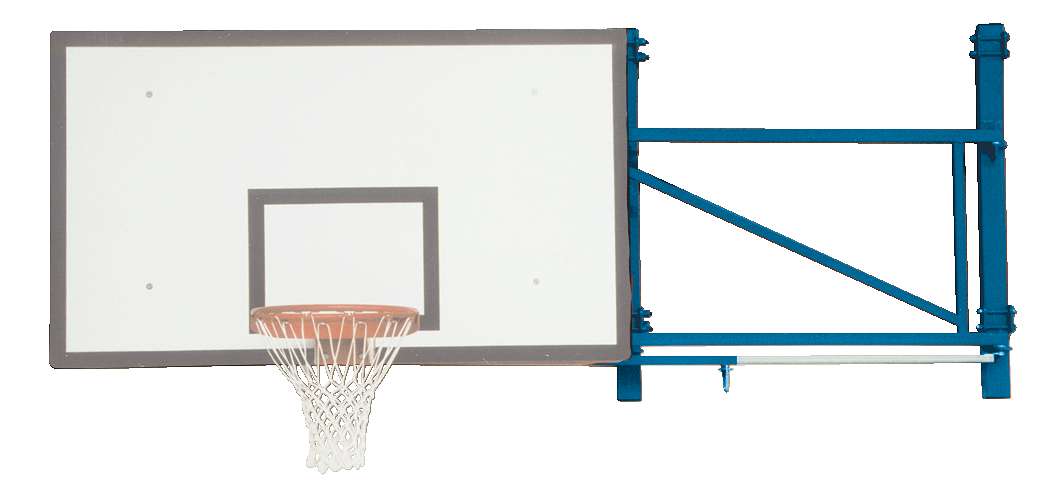 Sport-Thieme Basketball-Wandanlage „Schwenkbar“, Ausladung 170 cm, Betonwand