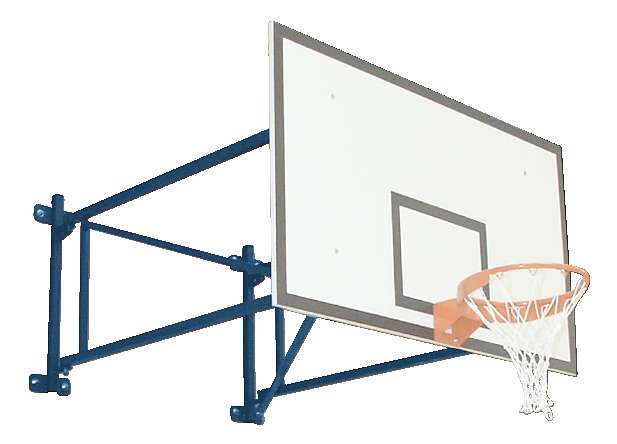 Sport-Thieme Basketball-Wandanlage „Schwenkbar“, Ausladung 225 cm, Betonwand