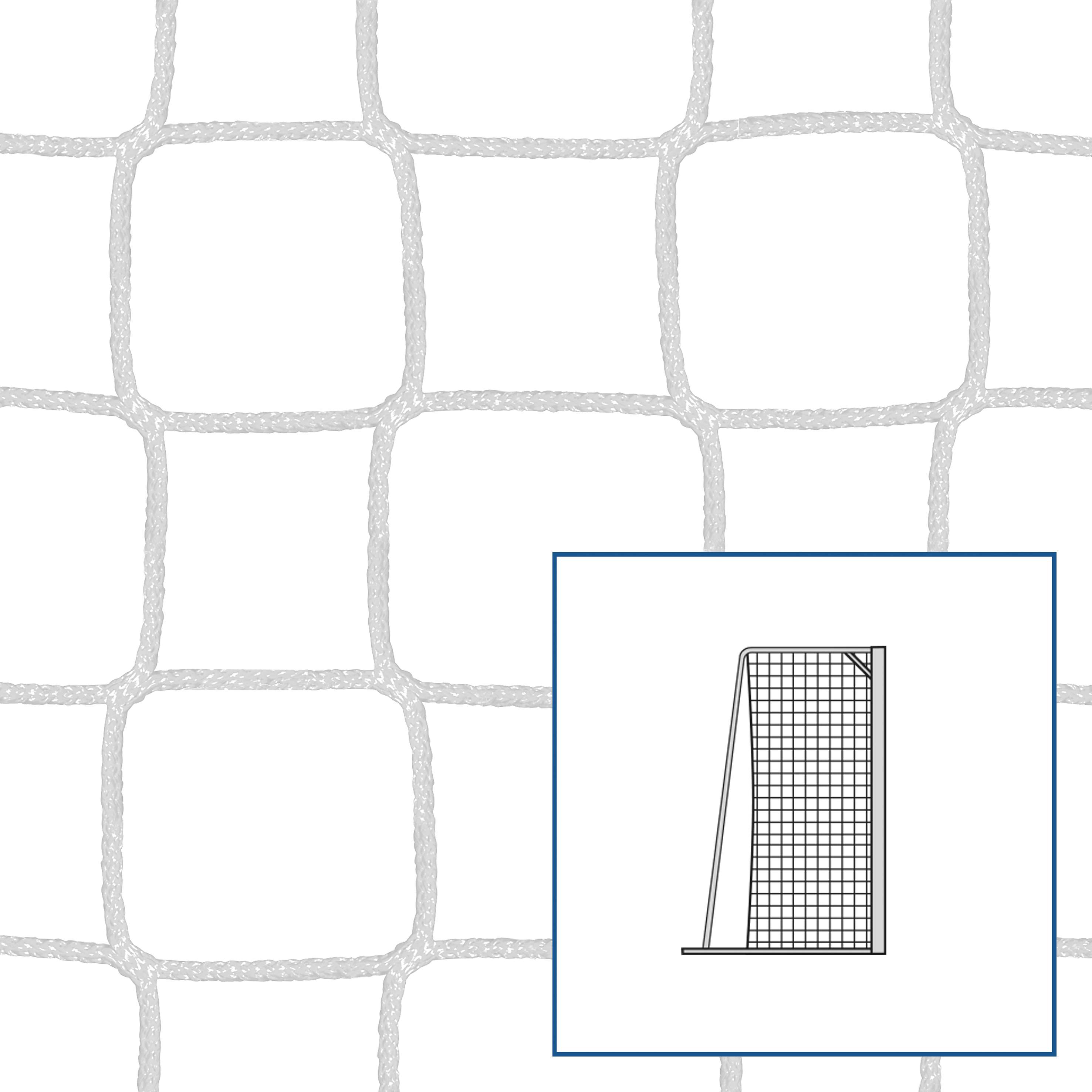 Kleinfeld-Fußballtornetz „80/150 cm“, Weiß