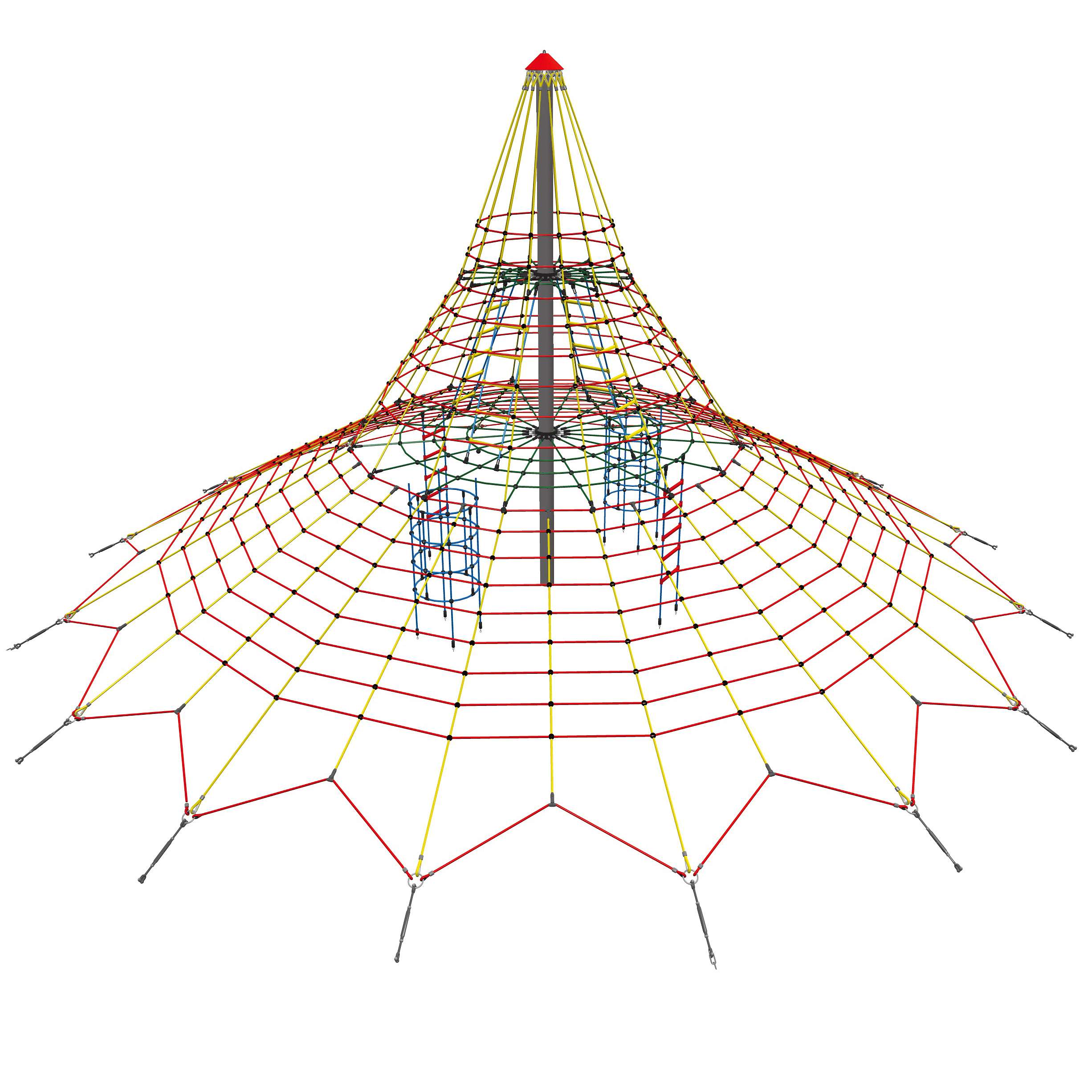 Huck Seiltechnik Cheops-Pyramide „Maxi“, Zum Einbetonieren