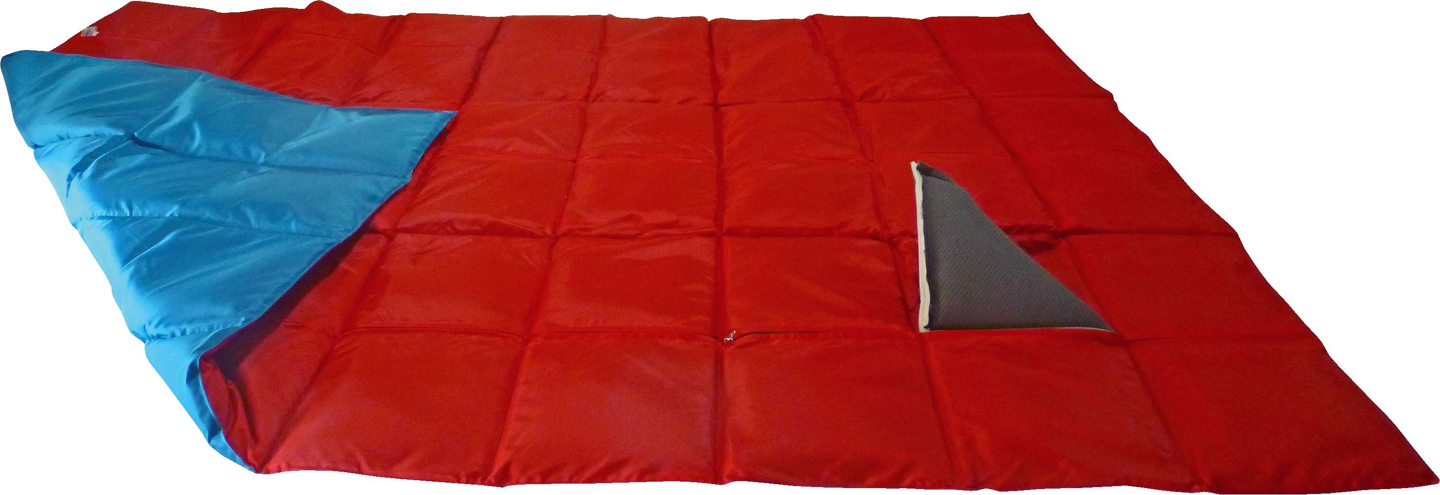 Enste Physioform Reha Gewichtsdecke, 198×126 cm, Blau-Rot, Außenhülle Suratec