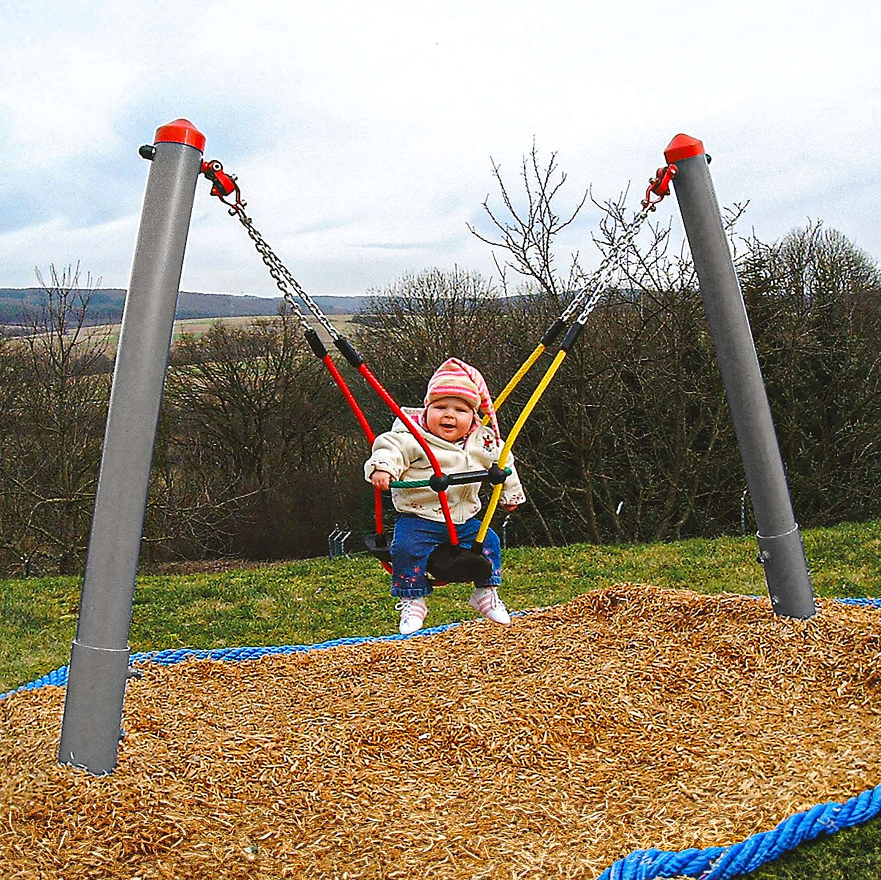 Huck Seiltechnik Einzelschaukel „Mini-M“, Mit Kleinkind-Schaukelsitz