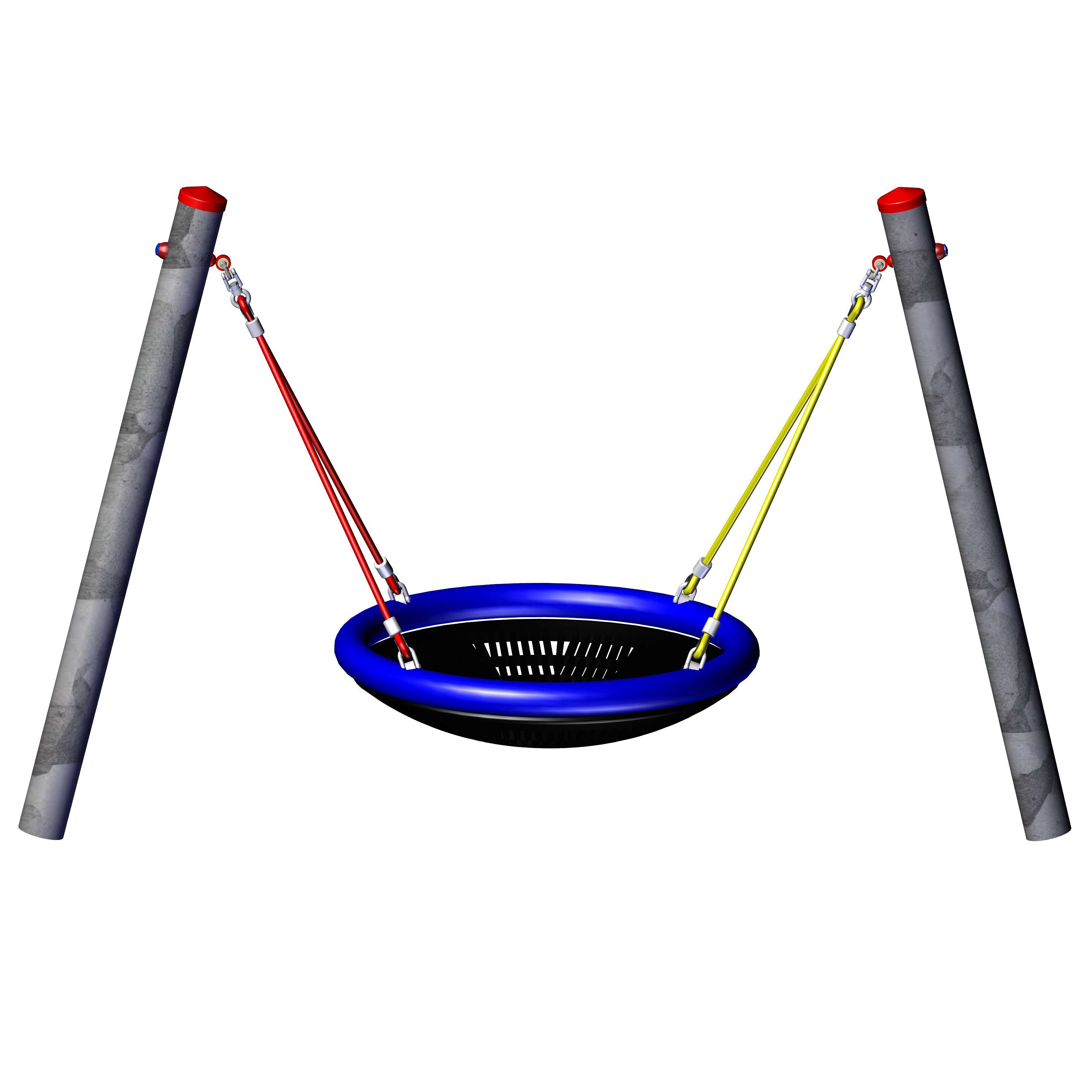 Huck Seiltechnik Einzelschaukel „Mini-M“, Mit Mini-Vogelnest