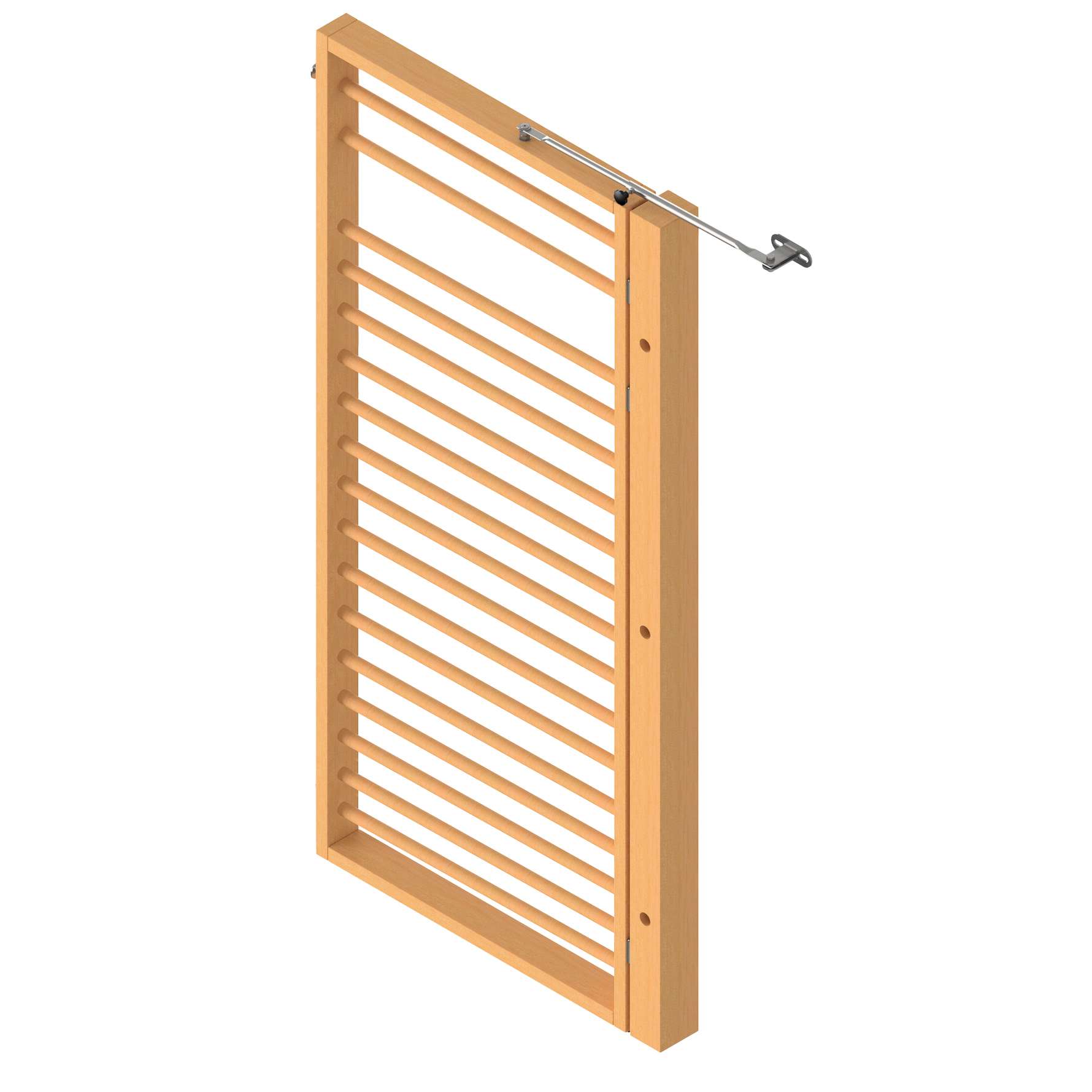 Sport-Thieme Dreh-Turnwand „TuWa Sprossenwand Turn“, Mit Fallschutzmatte