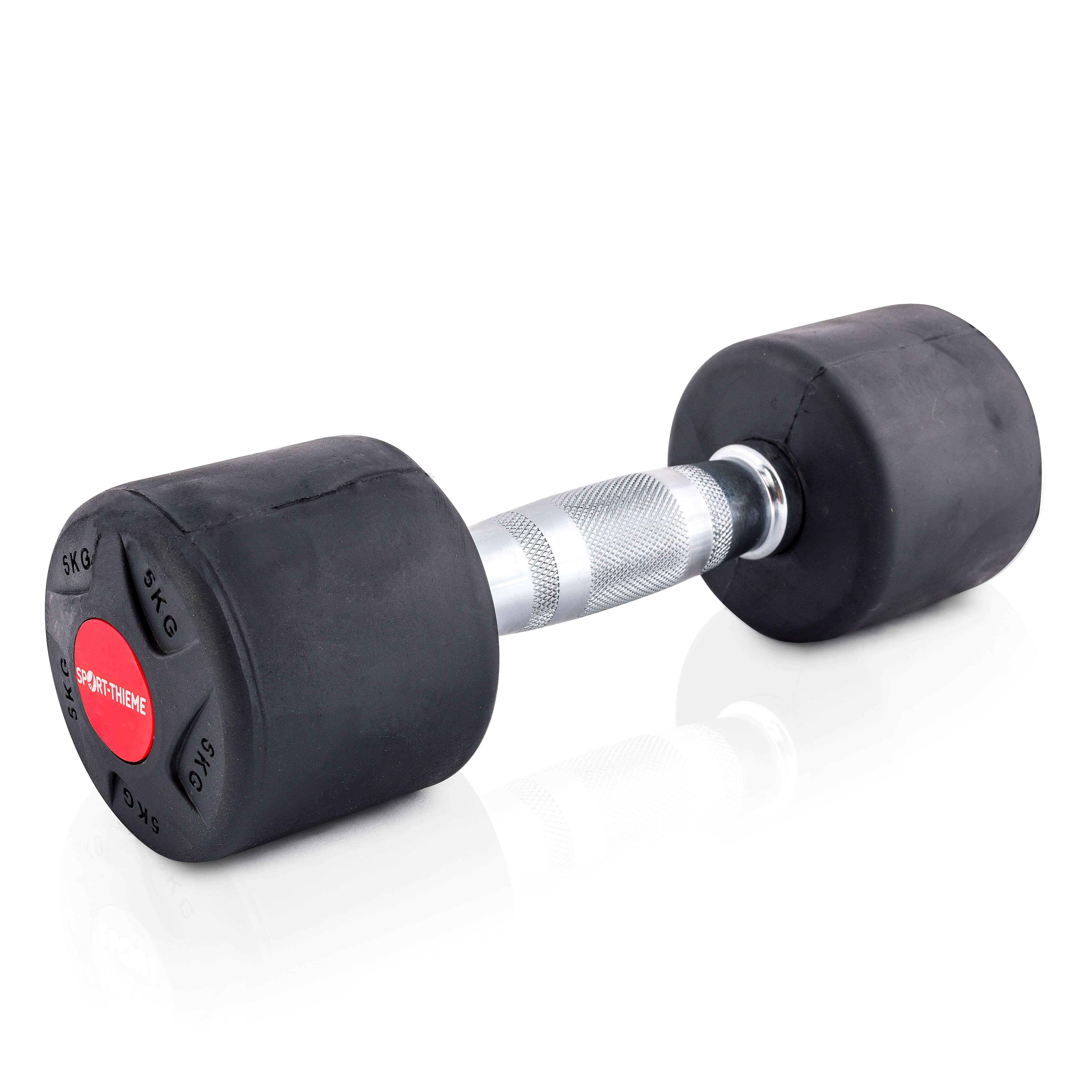 Sport-Thieme Kompakthantel „Gummi“, 5 kg